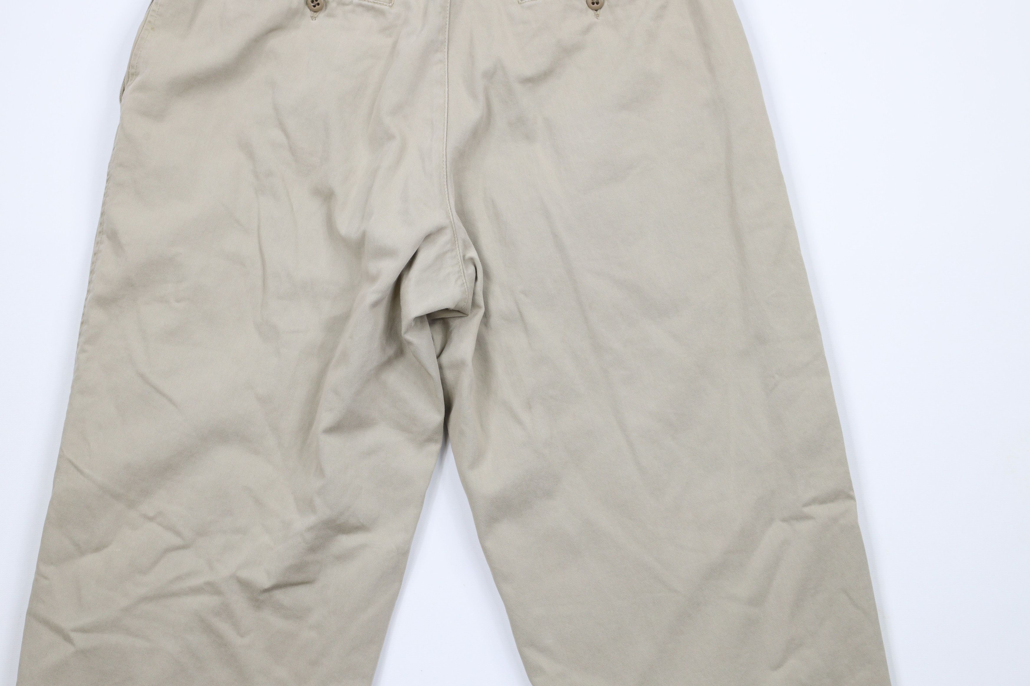 Gap Vintage Y2K Gap Flannel Lined Chino Pants Beige 32x32 Size US 32 / EU 48 - 12 Thumbnail