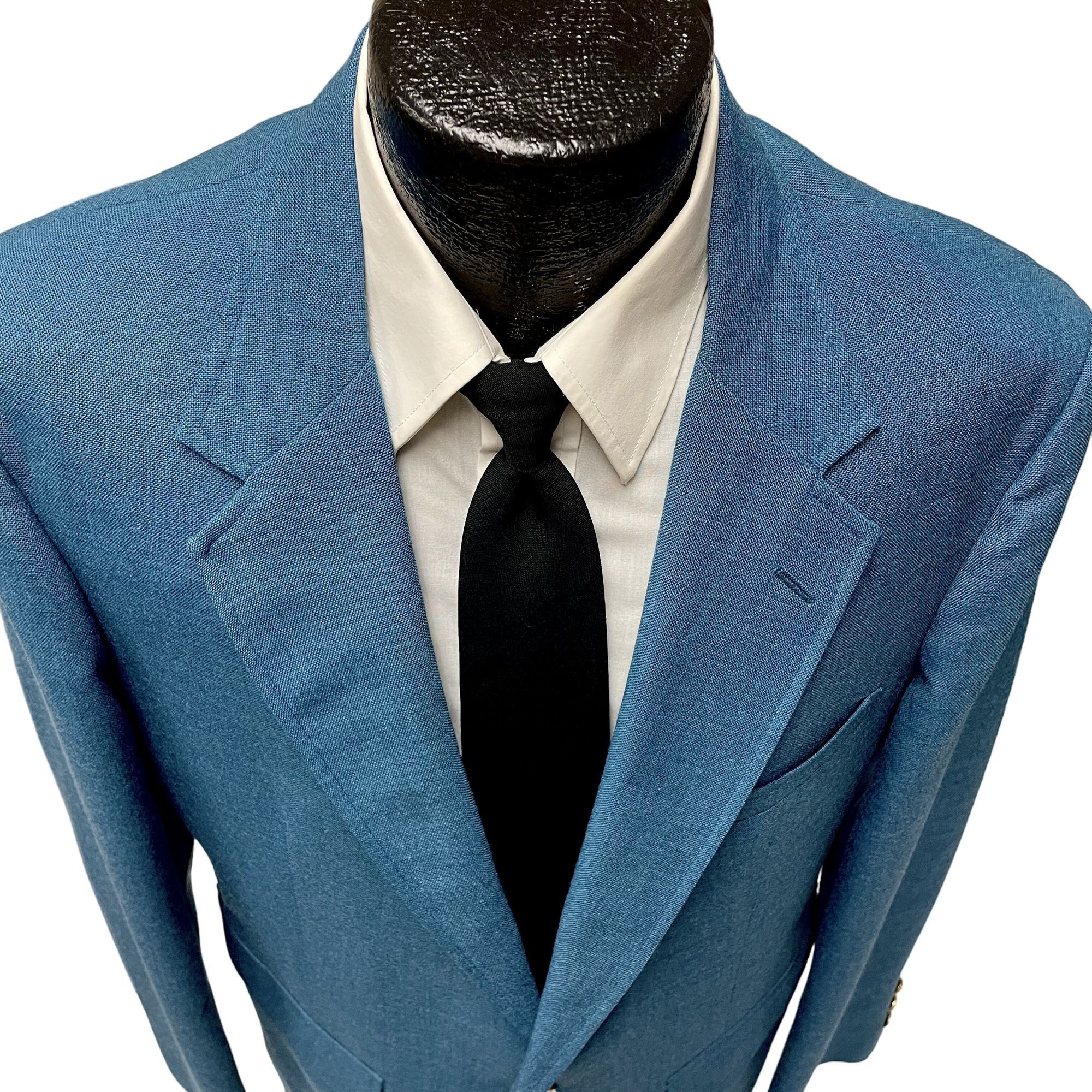Other Vtg The Style Shop TURQUOISE Blue GOLD Btn Sport Coat Size 44L - 2 Thumbnail