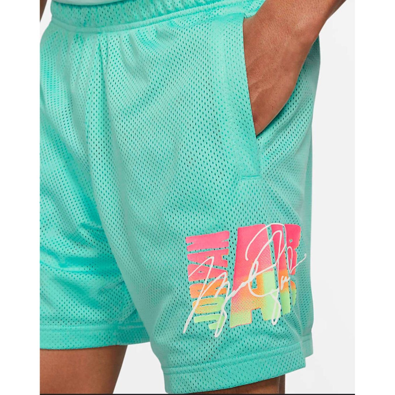 Nike Nike Jordan Men's Basketball Shorts Standard Fit Teal Size M Size US 34 / EU 50 - 2 Thumbnail