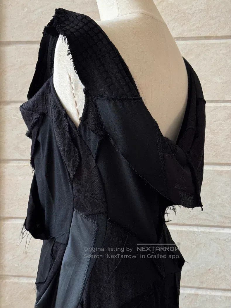 Junya Watanabe Junya Watanabe All Black Deconstructed Patchwork Dress Size M / US 6-8 / IT 42-44 - 8 Thumbnail