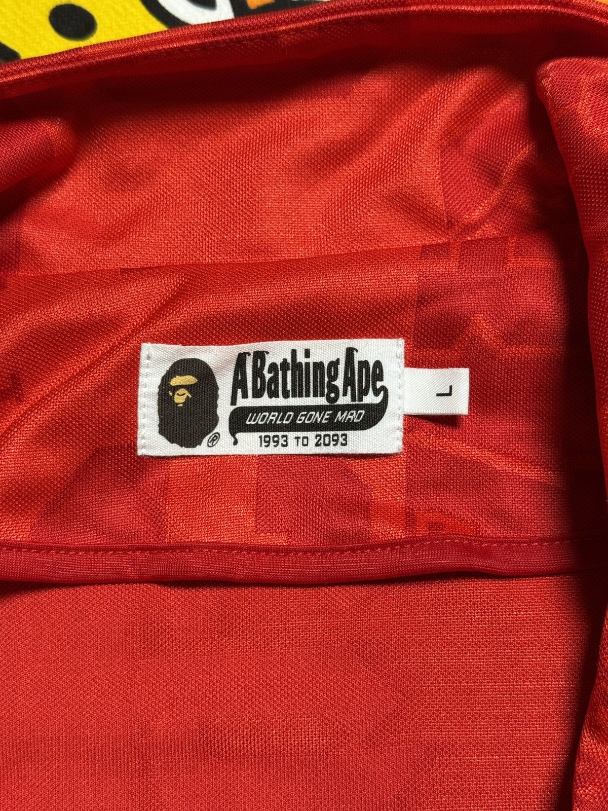 Bape A Bathing Ape Red Polyester Logo Track Jacket Size US L / EU 52-54 / 3 - 4 Thumbnail