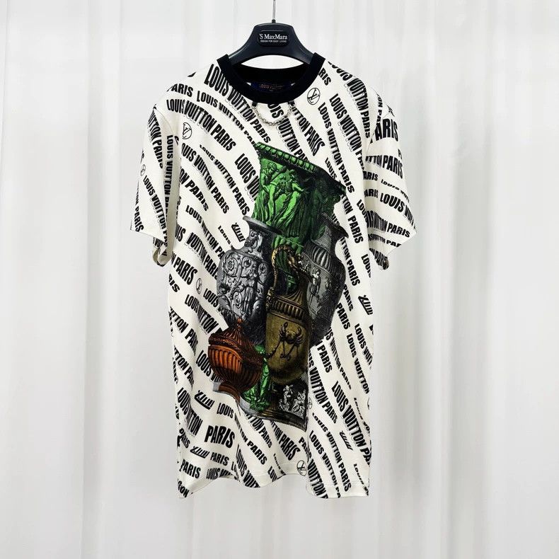 Louis Vuitton Louis Vuitton Chain Print Short Sleeve Shirt-yf Size US M / EU 48-50 / 2 - 1 Thumbnail