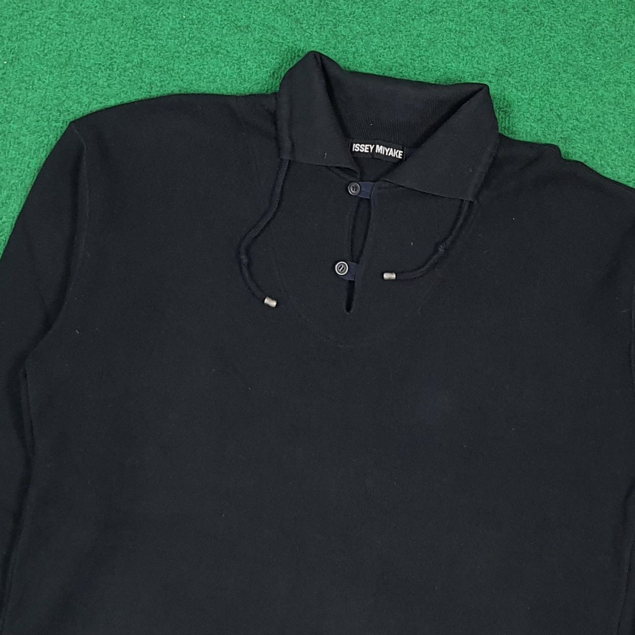Issey Miyake Vintage Issey Miyake Drawstring Collar Sweatshirt C299N28 Size US L / EU 52-54 / 3 - 2 Thumbnail