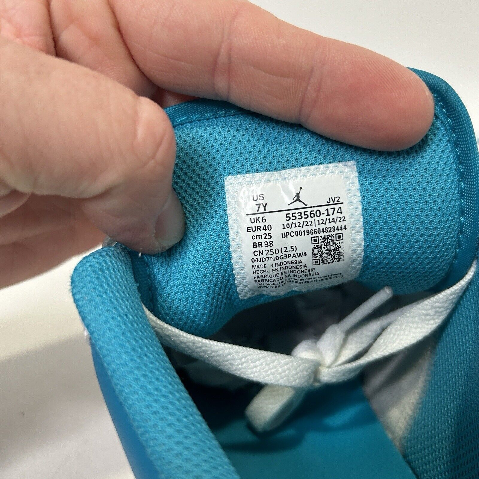 Jordan Brand Nike Shoes Air Jordan 1 Low Retro GS “Aquatone” 2024 Size US 8.5 / IT 38.5 - 8 Thumbnail