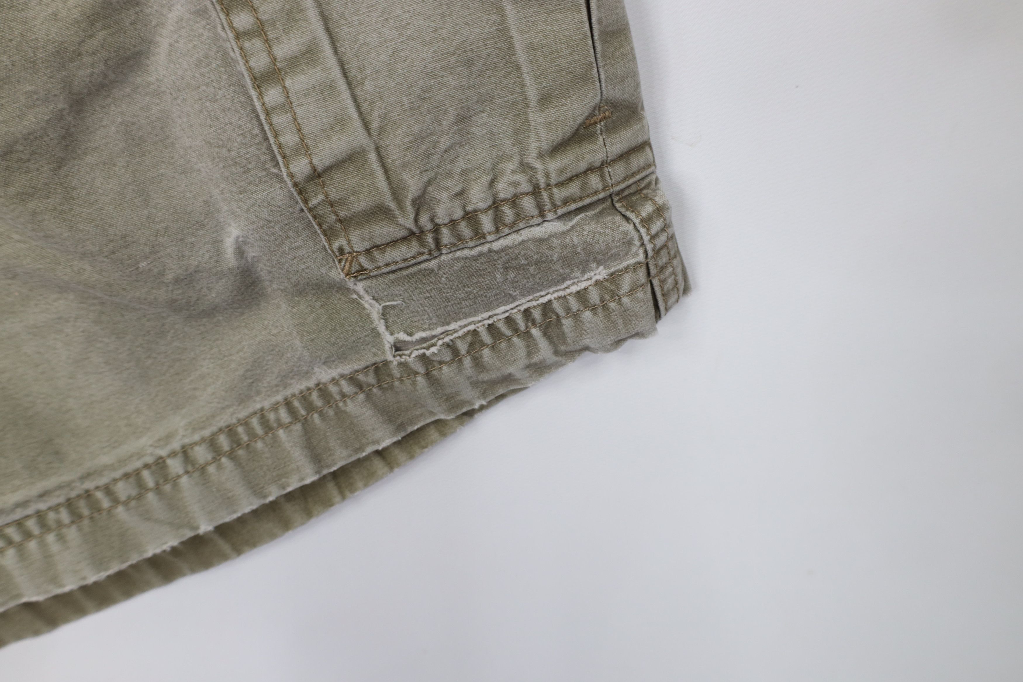 L.L. Bean Vintage 90s LL Bean Faded Stonewash Above Knee Cargo Shorts Size US 38 / EU 54 - 5 Thumbnail