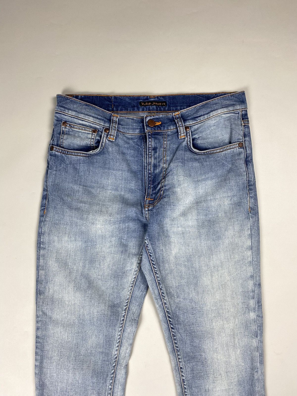 Nudie Jeans Nudie Jeans Co Lean Dean Broken Sage men’s jeans Size US 31 - 7 Thumbnail