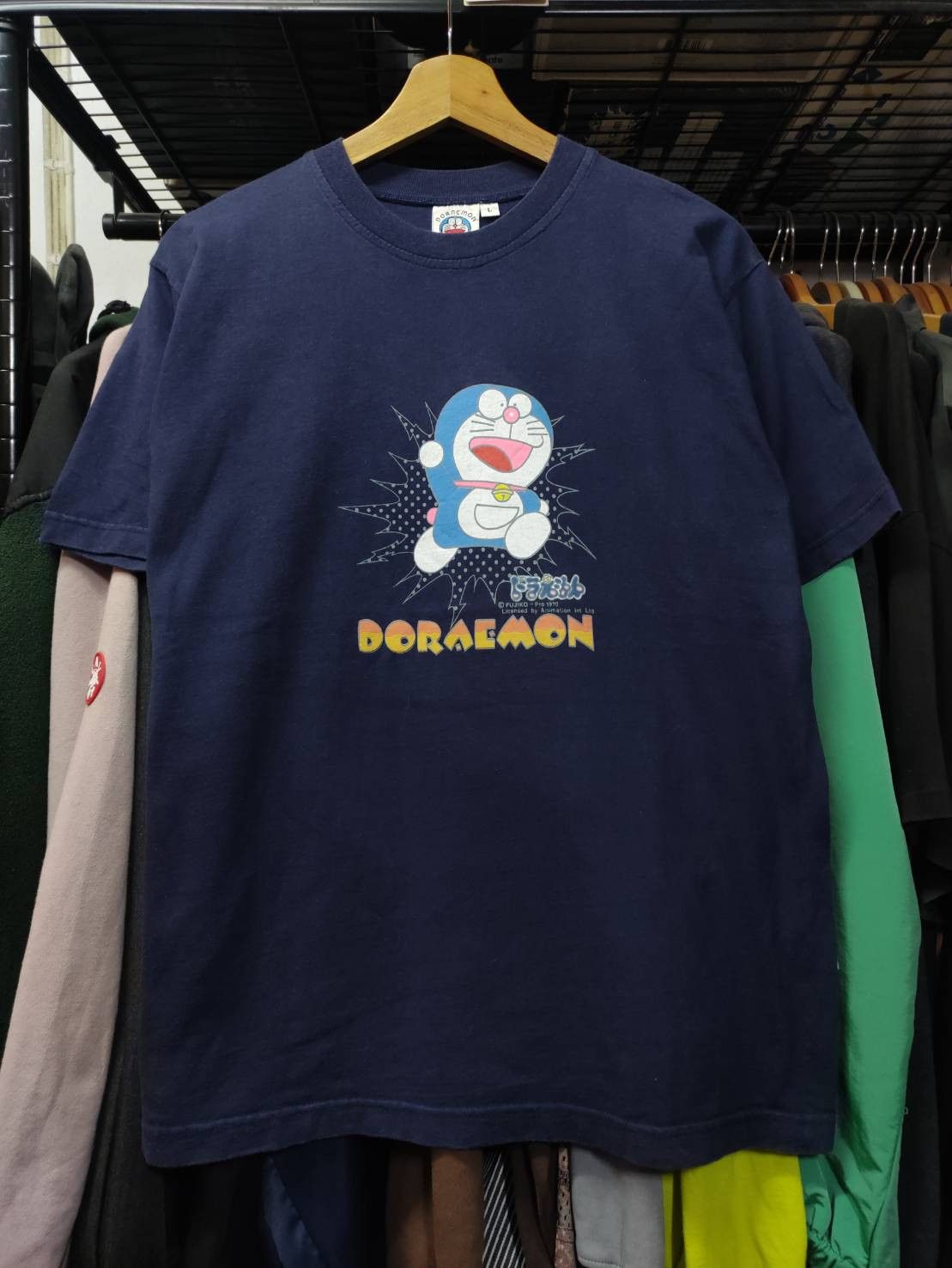 Anime Vtg Fujiko Pro 1970 Doreamon Licensed T-Shirt Size US L / EU 52-54 / 3 - 2 Thumbnail