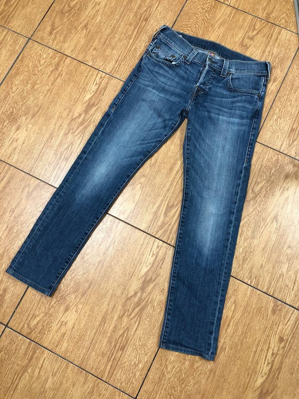 Japanese Brand × True Religion Crazy Crash Dirty Baggy Faded Jean Japan Avant Garde Style Size US 30 / EU 46 - 17 Thumbnail