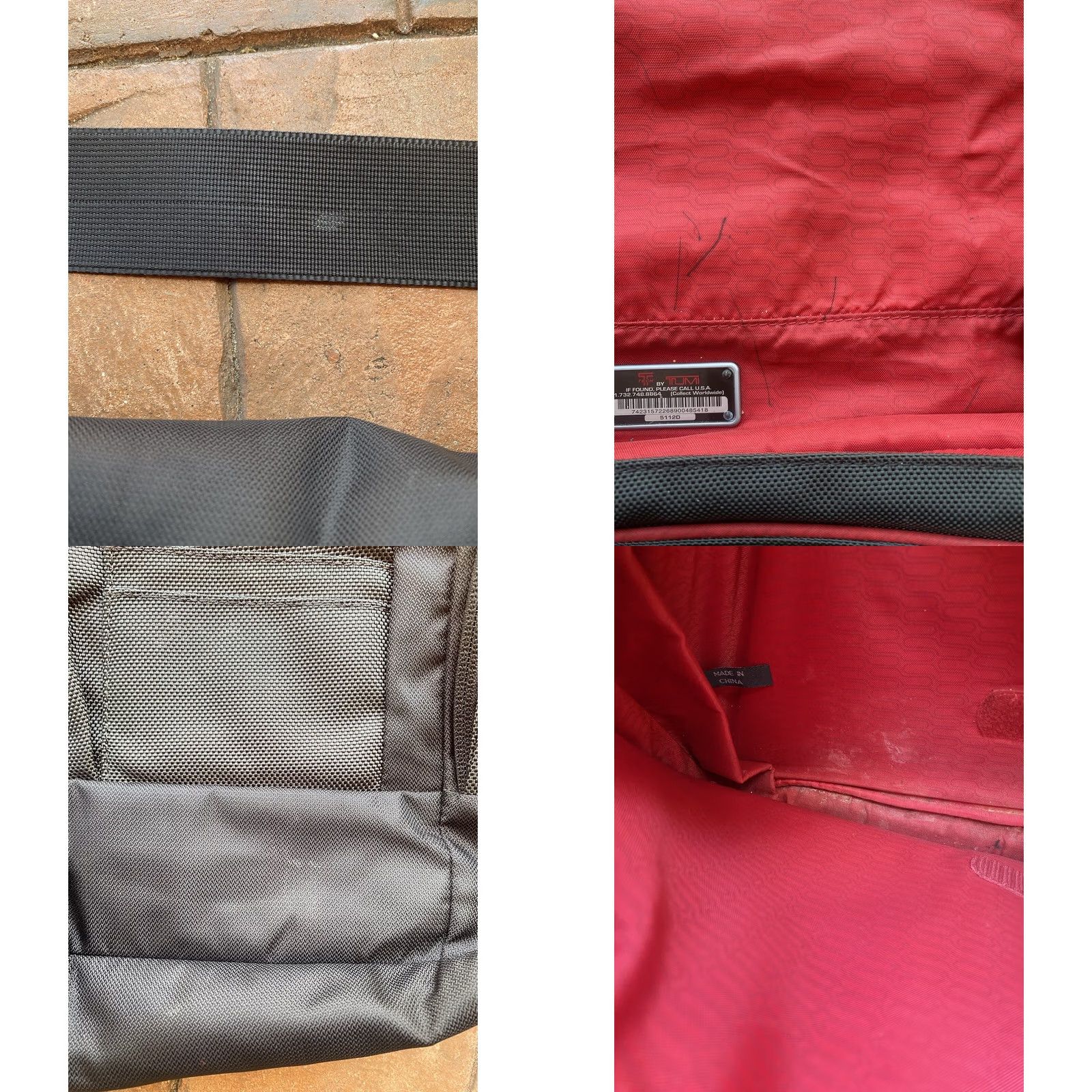 Tumi TUMI Tech Black Nylon Laptop Bag Messenger Padded Expandable Black Mens Bag Size ONE SIZE - 8 Thumbnail