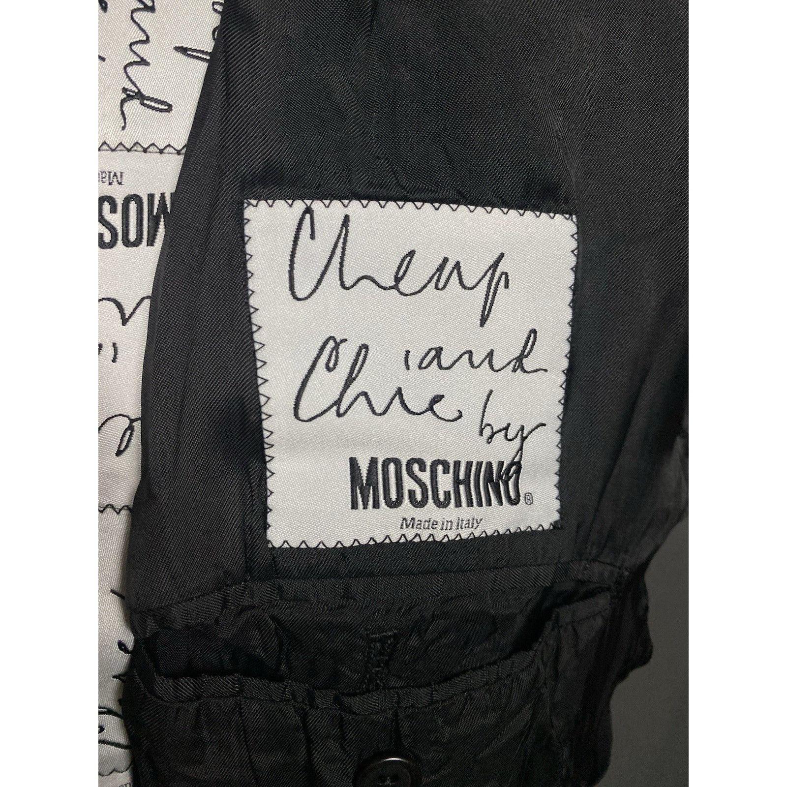 Moschino Rare & Iconic 1990's Moschino Cheap & Chic Label 3-button Bl Size 52R - 10 Thumbnail
