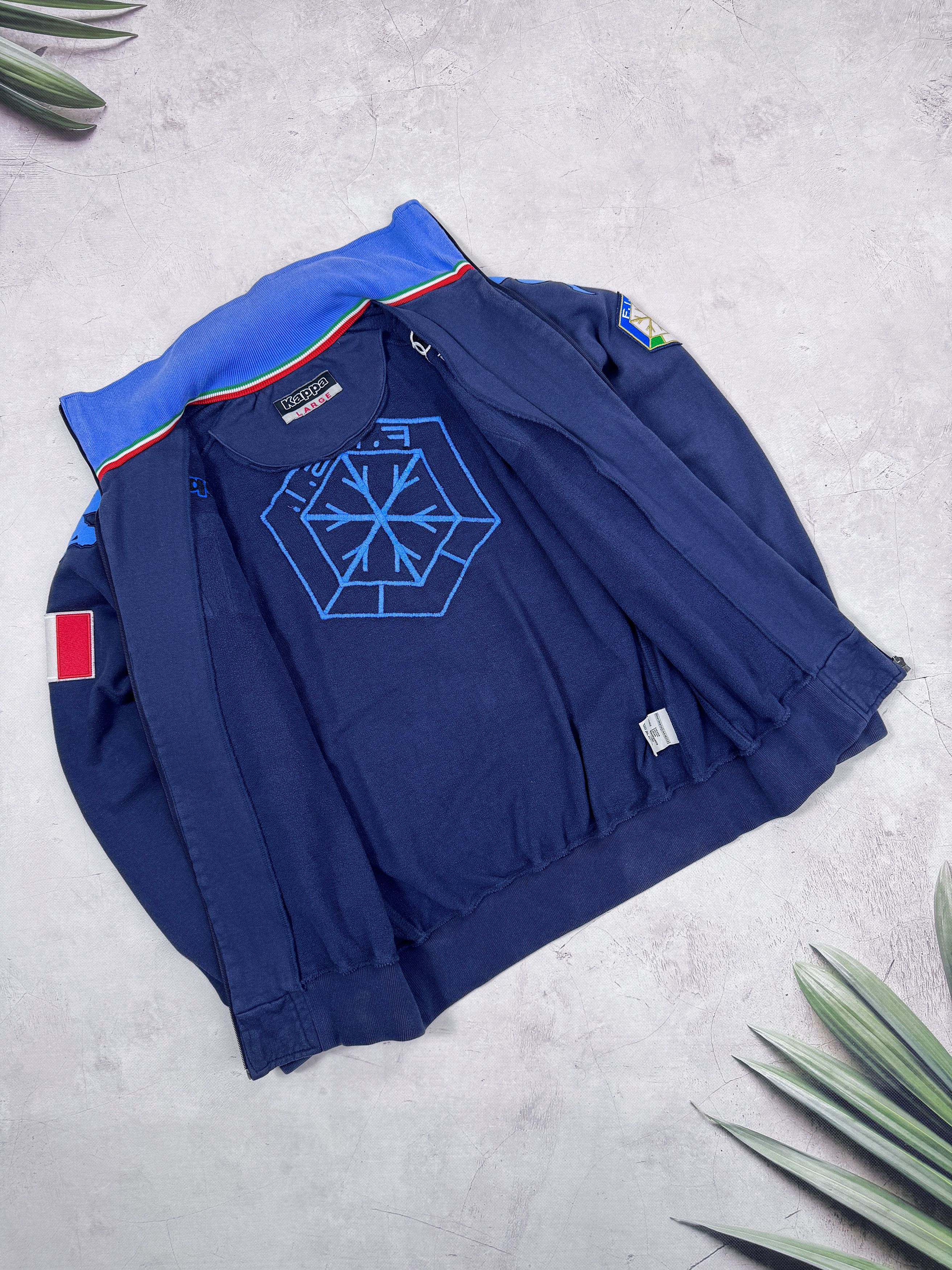 Kappa F.I.S.I. Italy Olympic Ski Team Track Jacket by Kappa Size US L / EU 52-54 / 3 - 10 Thumbnail