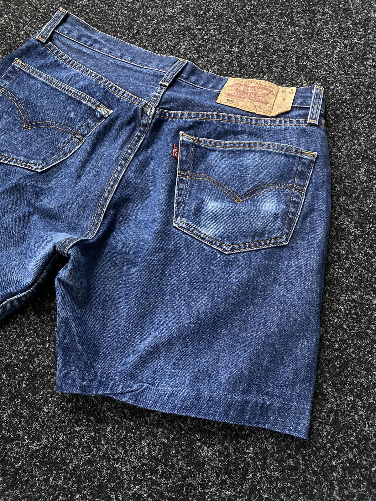 Levi's × Vintage Levis 501 Shorts Denim Rap Sk8 Baggy Size US 36 / EU 52 - 9 Thumbnail
