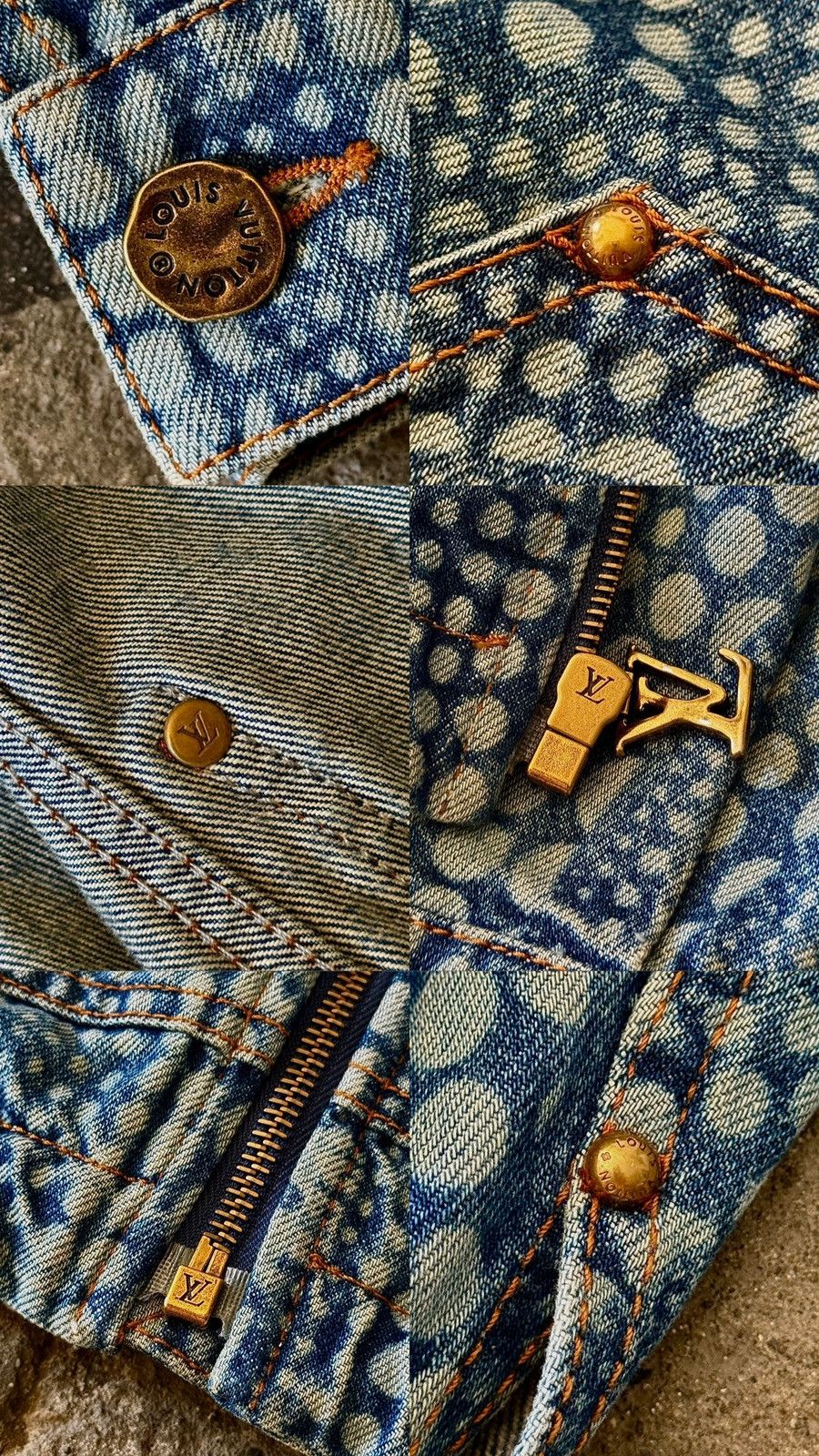 Louis Vuitton × Yayoi Kusama Louis Vuitton - Yayoi Kusama - Pumpkin - Denim Jacket Size US M / EU 48-50 / 2 - 24 Thumbnail