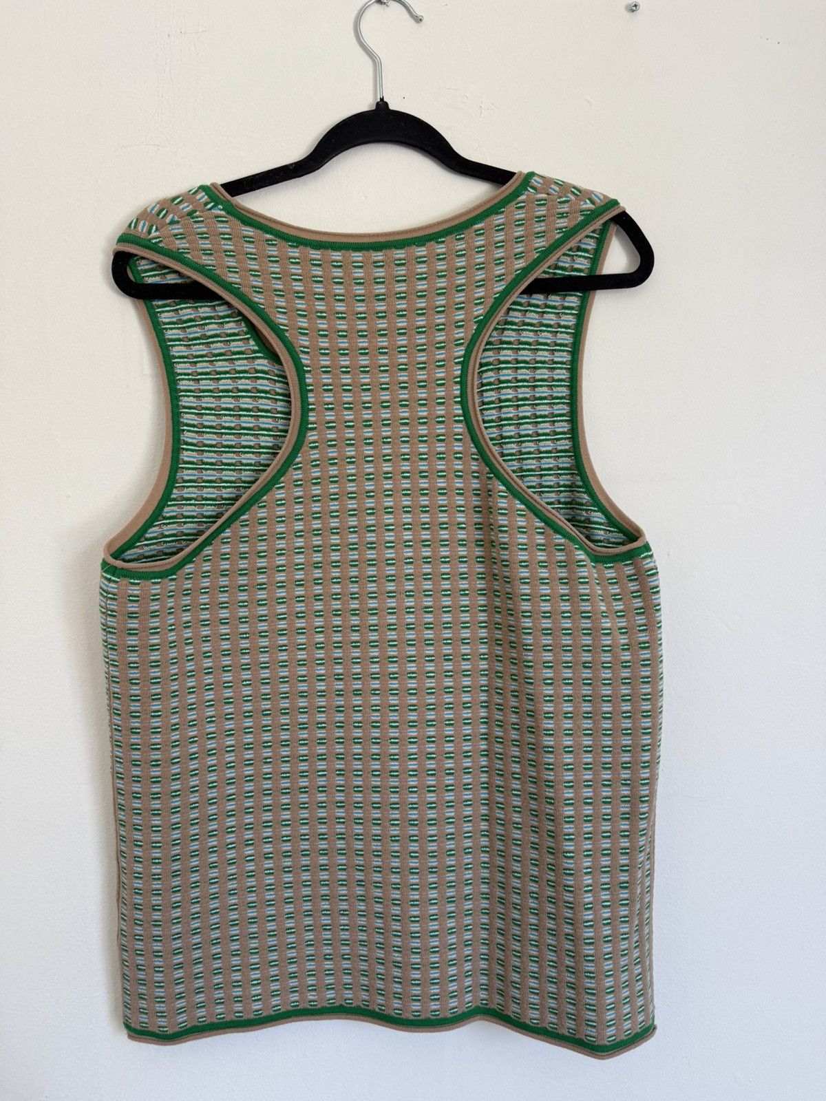 Jacquemus Jacquemus - Green & Beige 'Le Débardeur Macio' Tank Top Size US XL / EU 56 / 4 - 2 Thumbnail