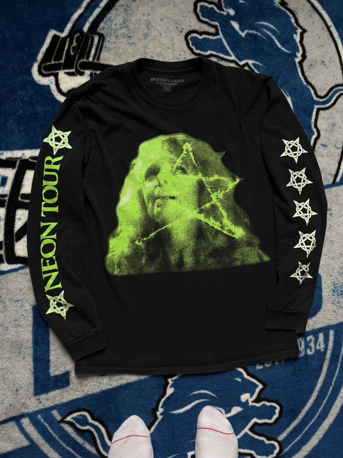 Playboi Carti Playboi Carti Neon Tour Anarchy Long Sleeve Tee M Size US M / EU 48-50 / 2 - 3 Thumbnail