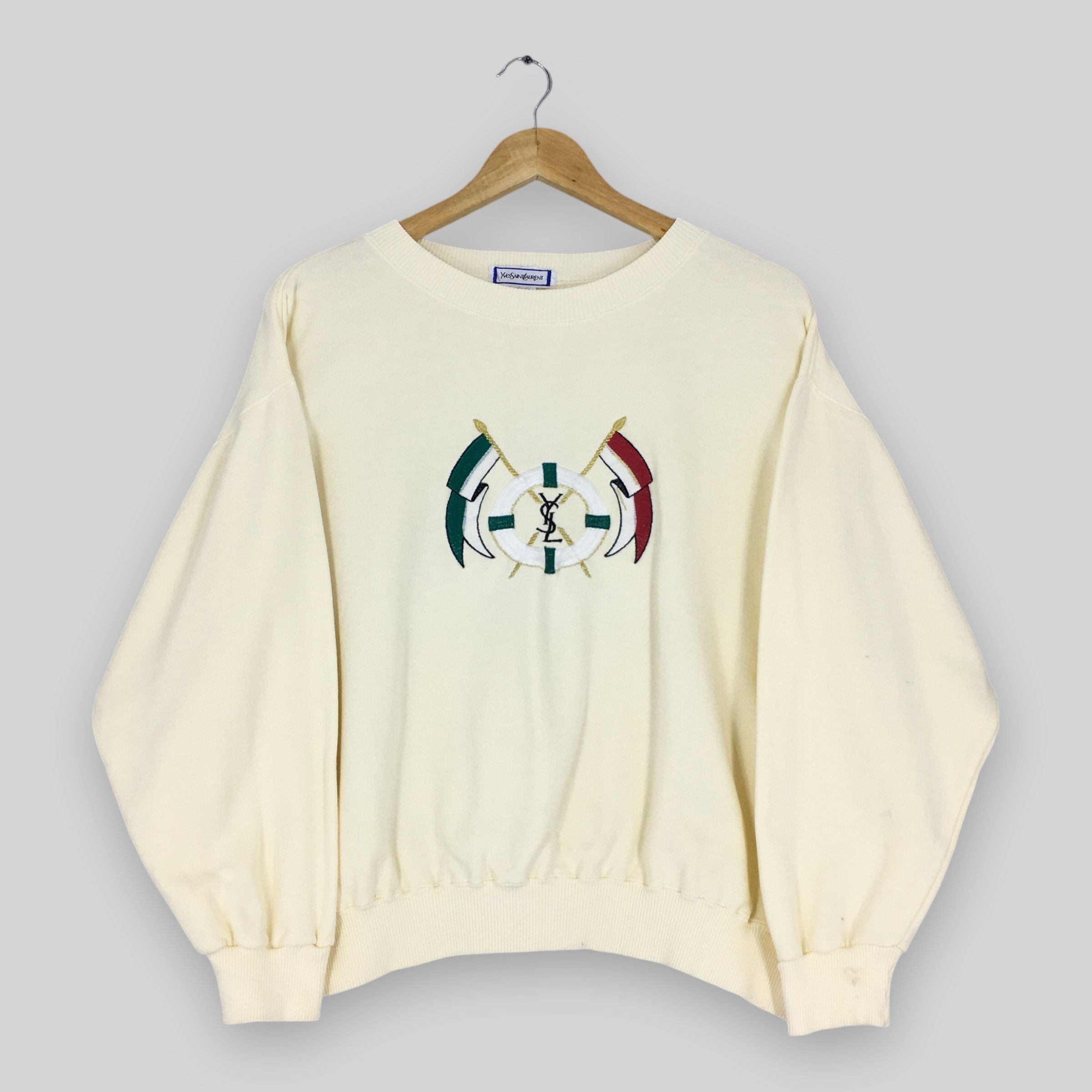 Vintage × Yves Saint Laurent Vintage YSL Yves Saint Laurent Sweatshirt Medium Size US M / EU 48-50 / 2 - 1 Thumbnail