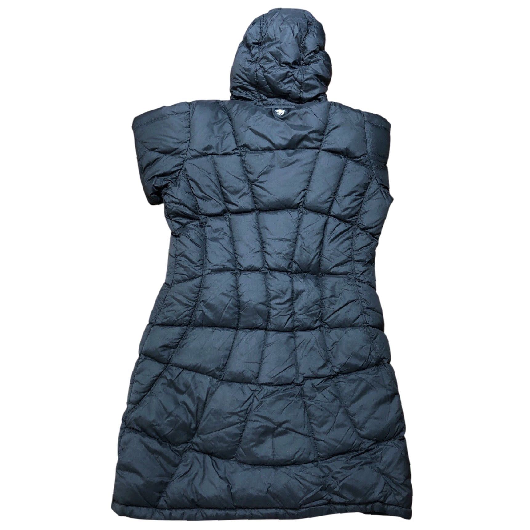 Mountain Hardwear VINTAGE Mountain Hardwear Jacket Womens S Black Full Zip Down Puffer Trench Coat Hooded Size S / US 4 / IT 40 - 3 Thumbnail