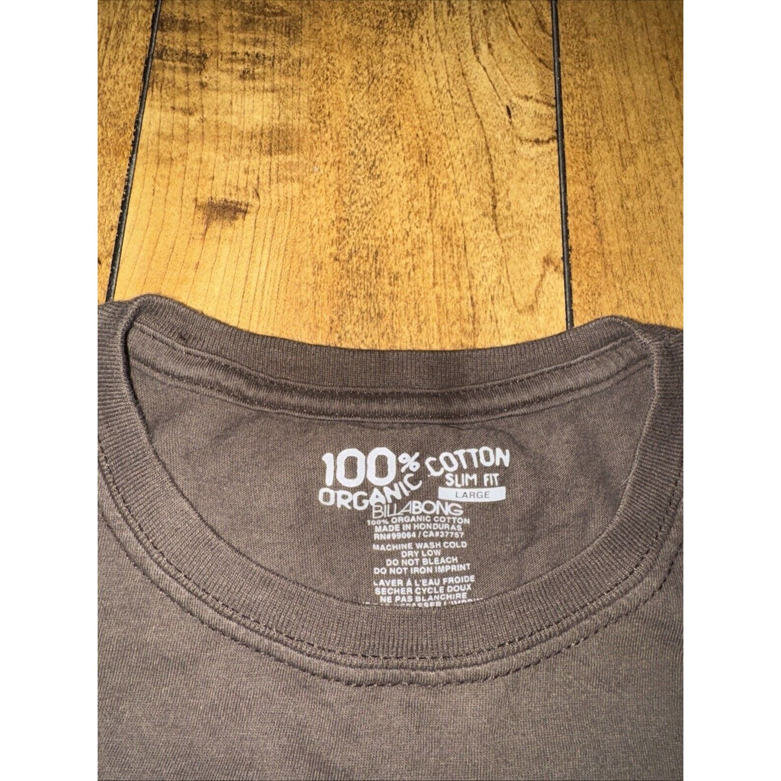 Billabong Billabong 100% Organic Cotton T-Shirt Brown Large 20x25.5 Size US L / EU 52-54 / 3 - 4 Thumbnail