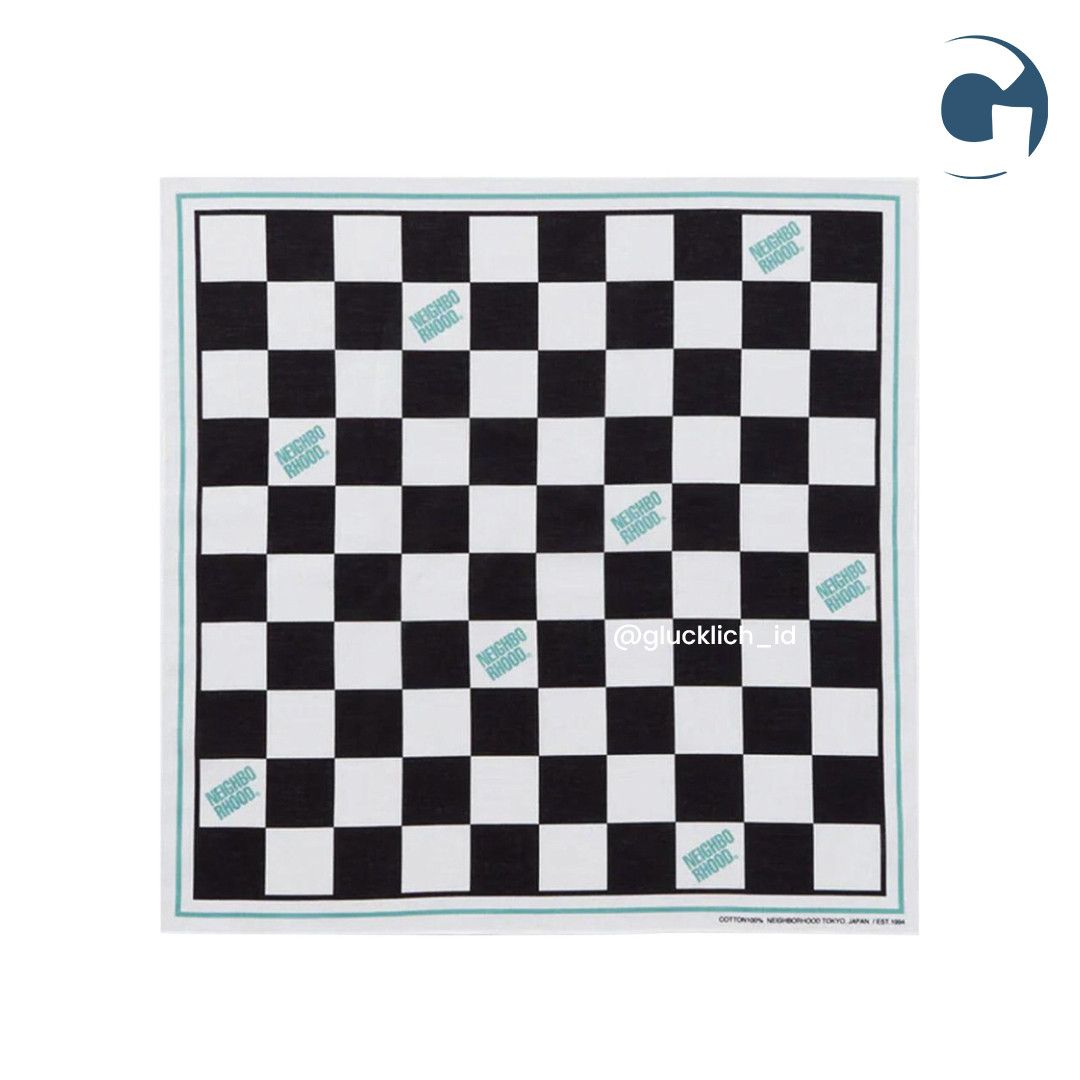 Neighborhood Neighborhood, Checker Bandana 'Mint' Size ONE SIZE - 1 Thumbnail