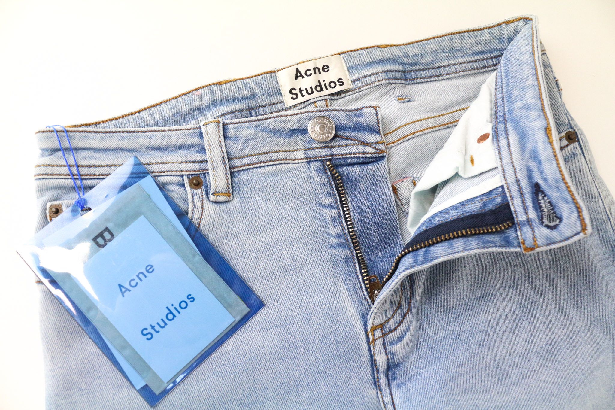 Acne Studios CLIMB W26/L32 Light Blue Skinny Stretch Jeans 74597 Size 26" / US 2 / IT 38 - 3 Thumbnail
