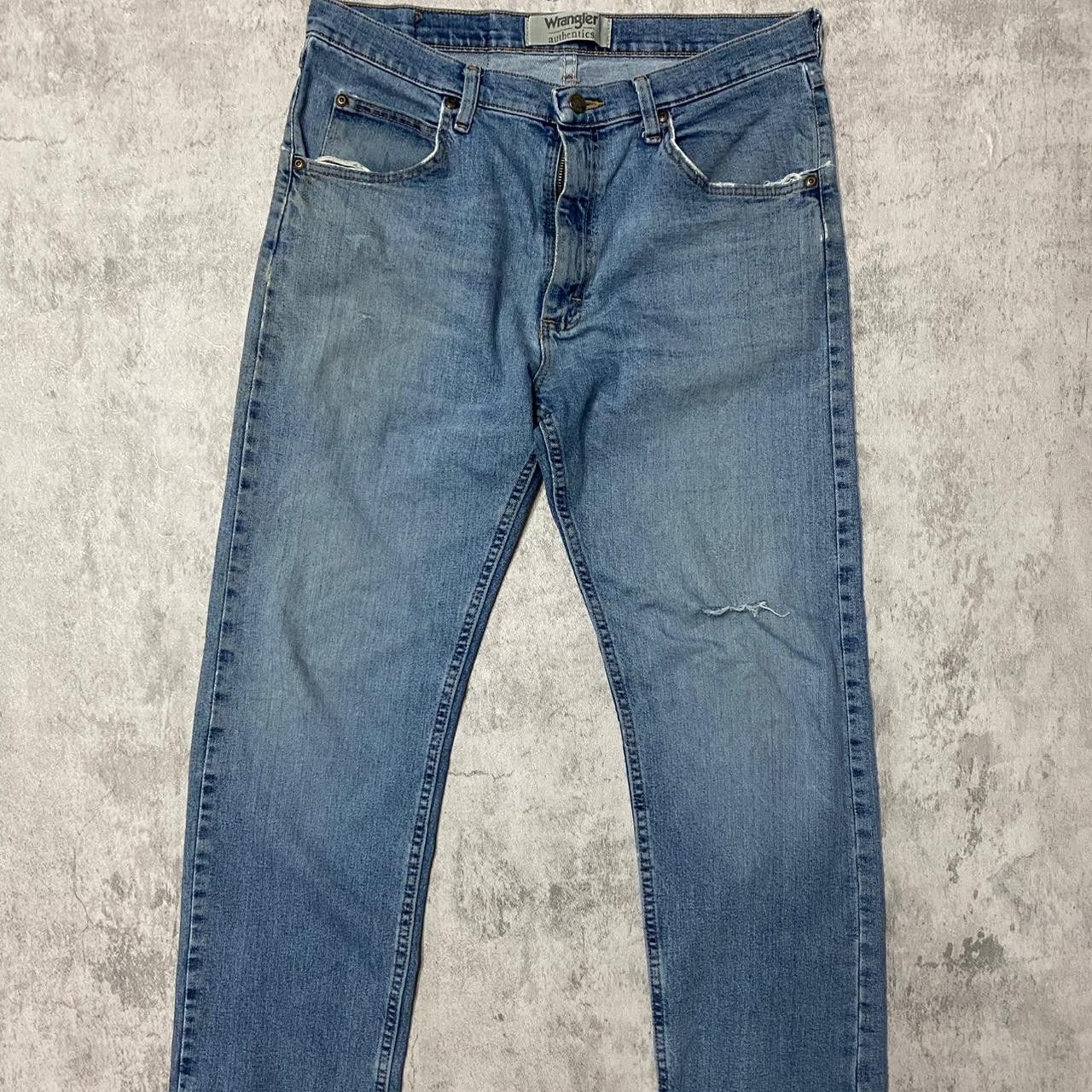 Wrangler Wrangler blue denim jeans jeans Size US 33 - 2 Thumbnail