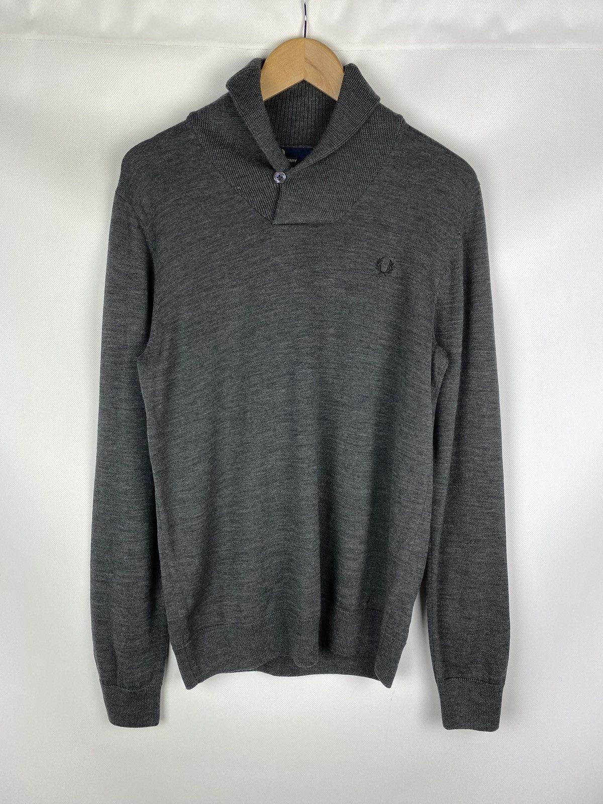 Fred Perry Fred Perry men’s merino wool shawl collar sweater pullover Size US M / EU 48-50 / 2 - 1 Thumbnail