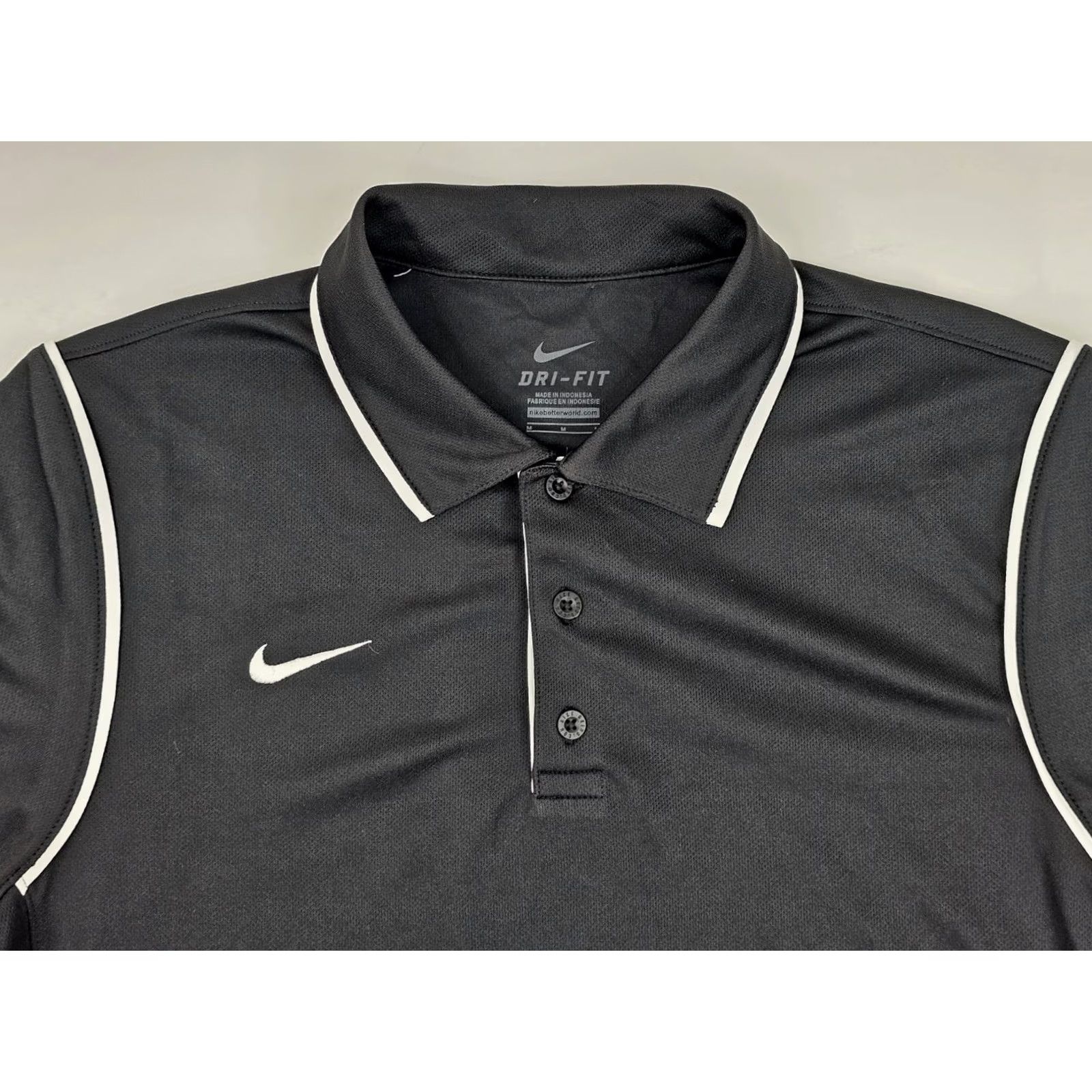 Nike Nike Gung Ho Dri-FIT Polo Shirt Men M Black Lightweight Wicking Golf Short Sleeve Polo Size US M / EU 48-50 / 2 - 3 Thumbnail