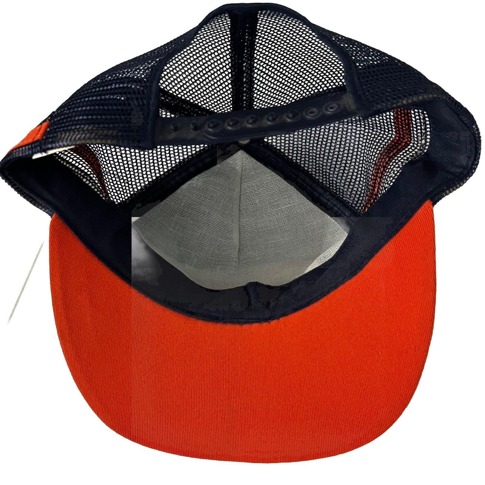 Other Vtg Au Triumph Mesh 3 Stripe Trucker Snapback Blue Orange Size ONE SIZE - 12 Thumbnail