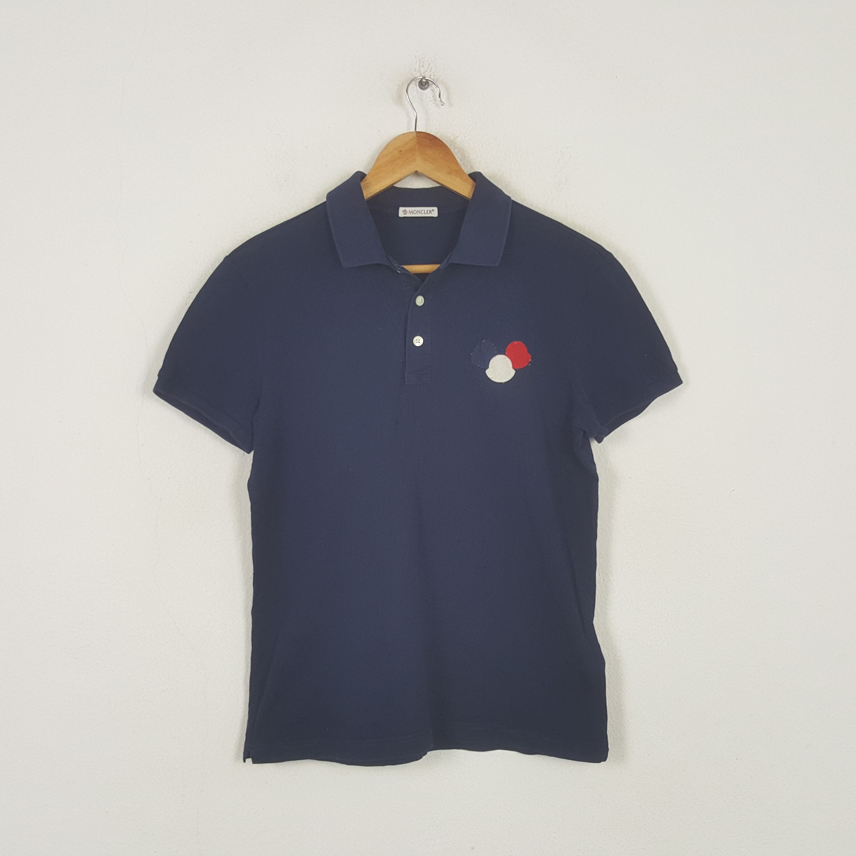 Moncler Vintage Moncler Designer Brand Polos RR14 Size US M / EU 48-50 / 2 - 1 Thumbnail