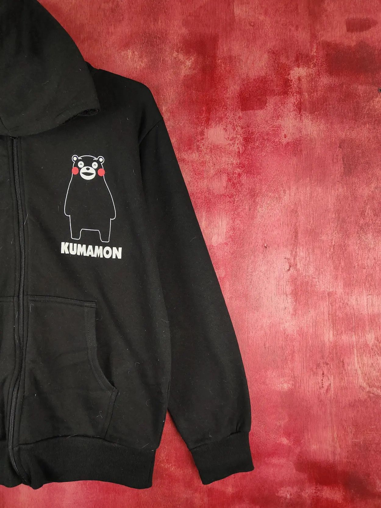 Anime Kumamon Black Hoodie Sweatshirt #262B Size US M / EU 48-50 / 2 - 12 Thumbnail