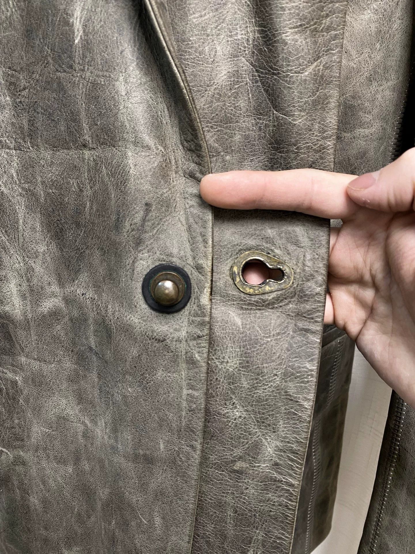 Isaac Sellam Experience Isaac Sellam Distressed Brass Buckle Blazer Size US M / EU 48-50 / 2 - 4 Thumbnail