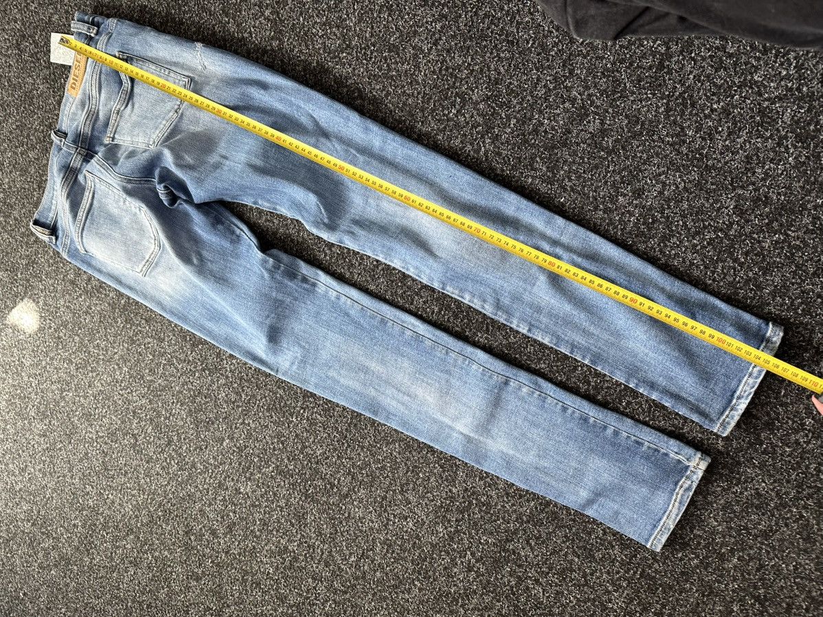 Diesel × Japanese Brand 🚨Diesel Washed Blue White Opium Punk Distressed COPYRIGHT Size 29" - 11 Thumbnail