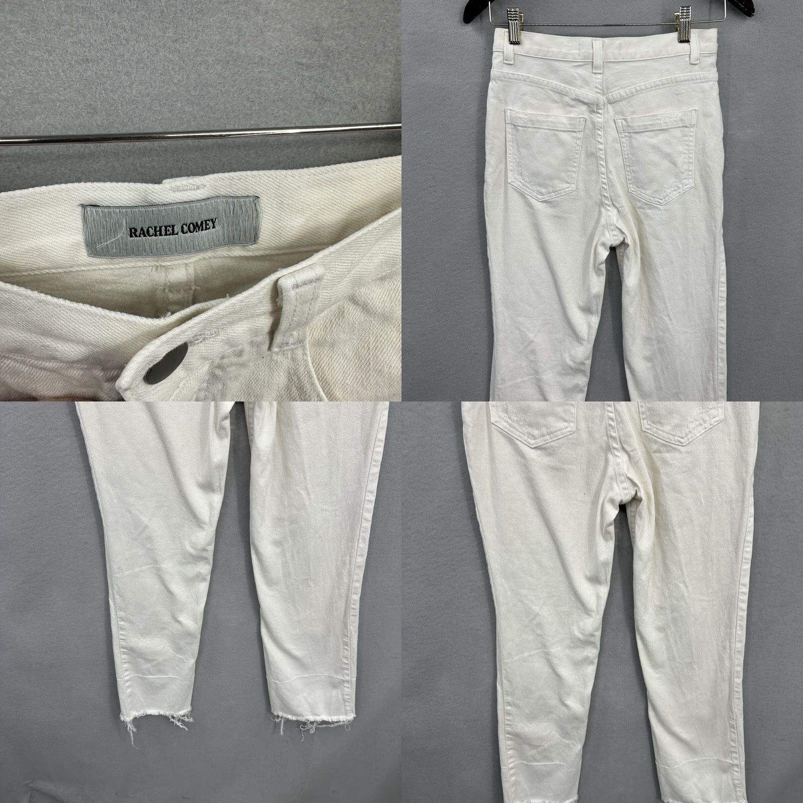 Rachel Comey RACHEL COMEY Jeans Womens 0 Raw Hem High Rise Cropped Ankle Quiet Luxury Boho Shirt? Size 25" / US 0 / IT 36 - 8 Thumbnail