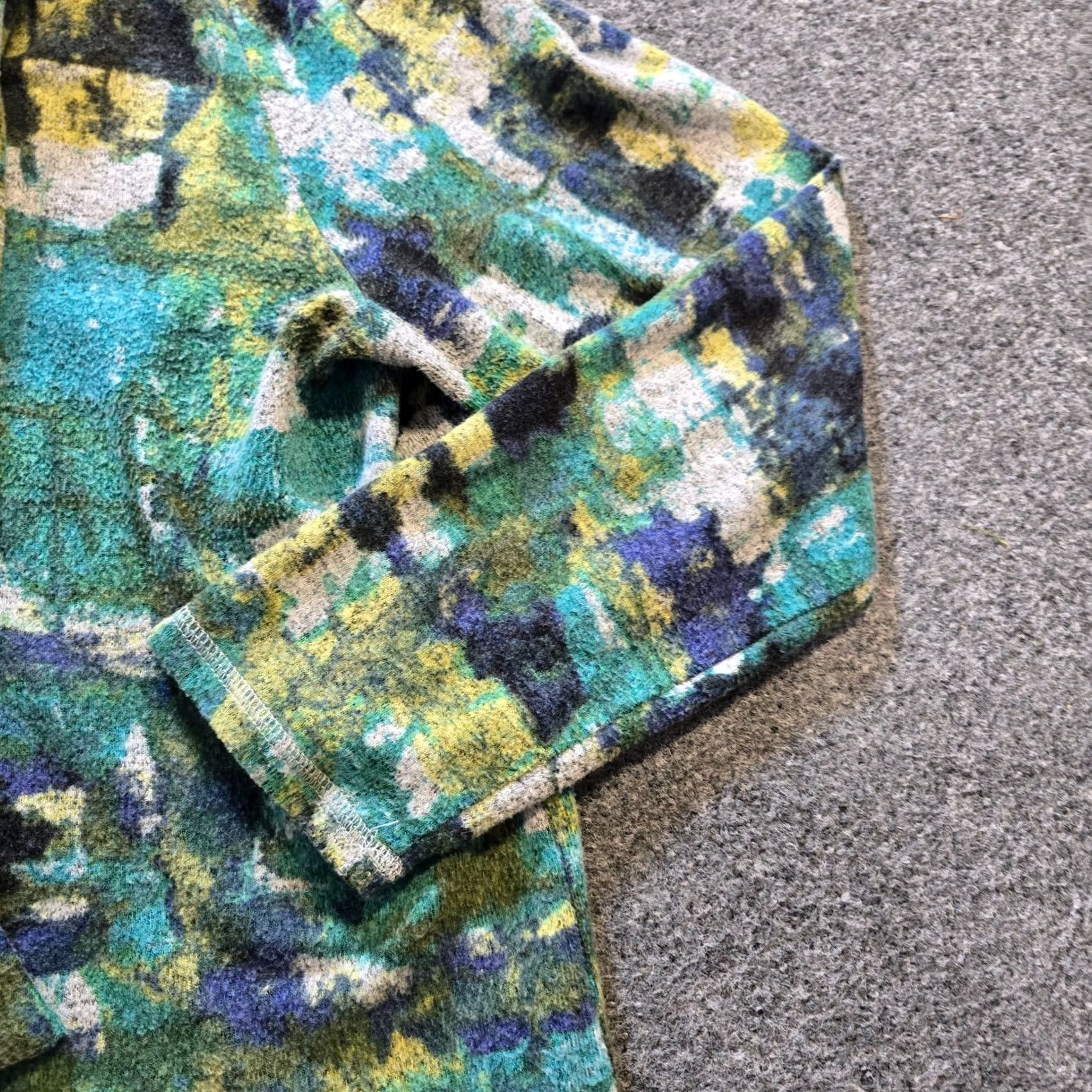 Habitat Habitat Sweater Womens Medium Green Tie Neck Stretch Long Sleeve Casual Artsy Size M / US 6-8 / IT 42-44 - 3 Thumbnail