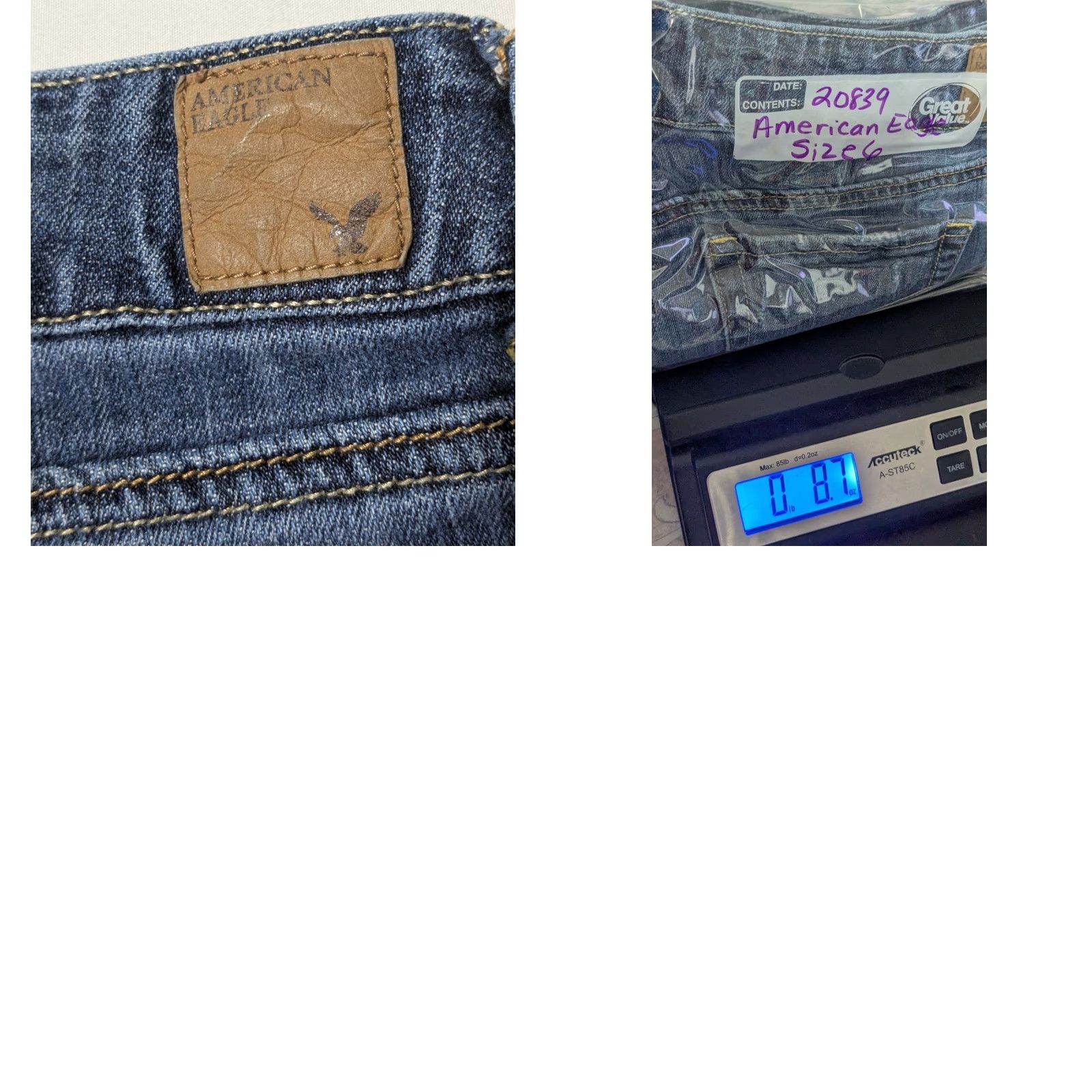 American Eagle Outfitters AMERICAN EAGLE STRETCH Women 6 Denim Blue Jean Shorts Casual 5-Pocket Design Low Rise Size 28" / US 6 / IT 42 - 10 Thumbnail