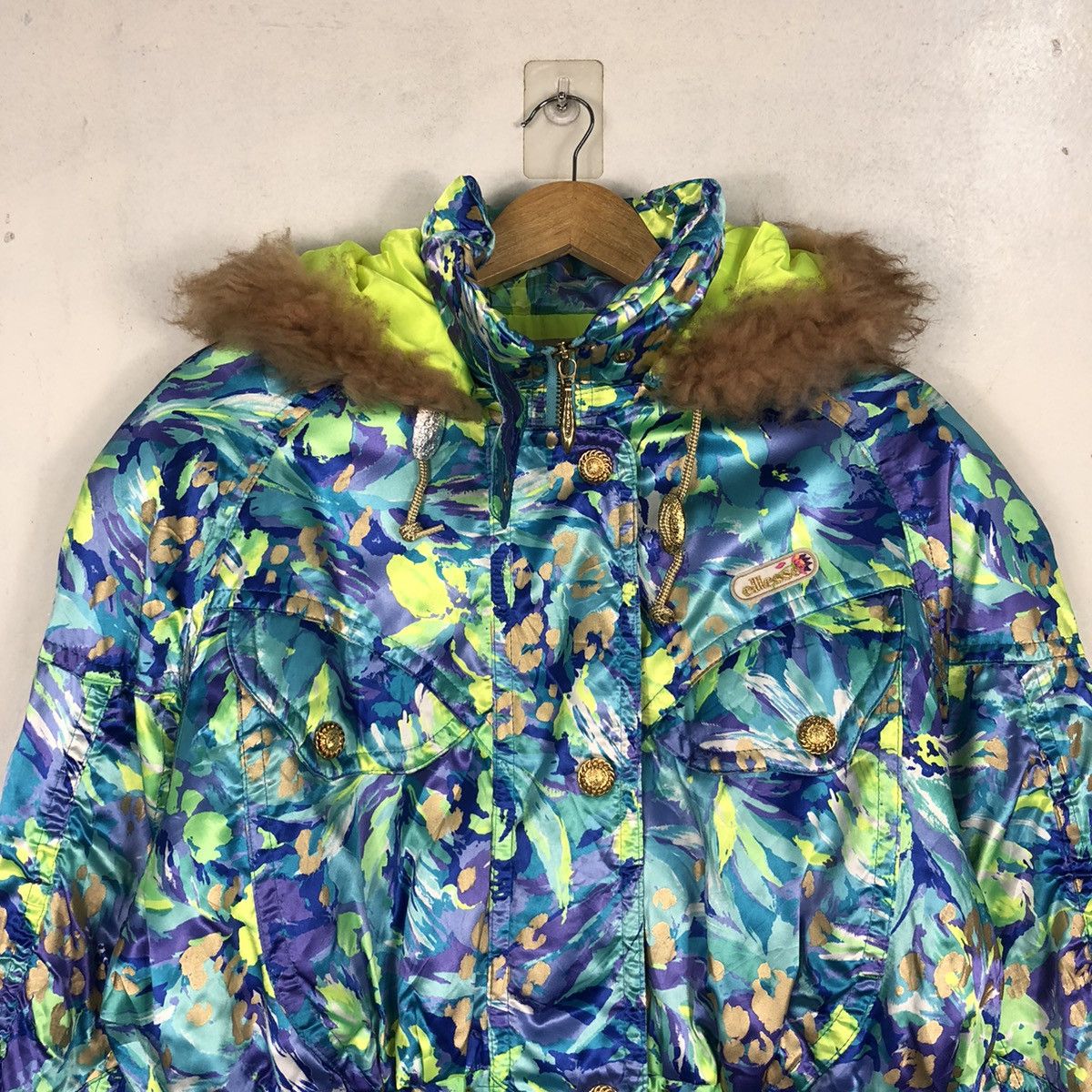 Ellesse × Vintage Ellesse Bomber Sking Winter Bomber Jacket Size US M / EU 48-50 / 2 - 2 Thumbnail