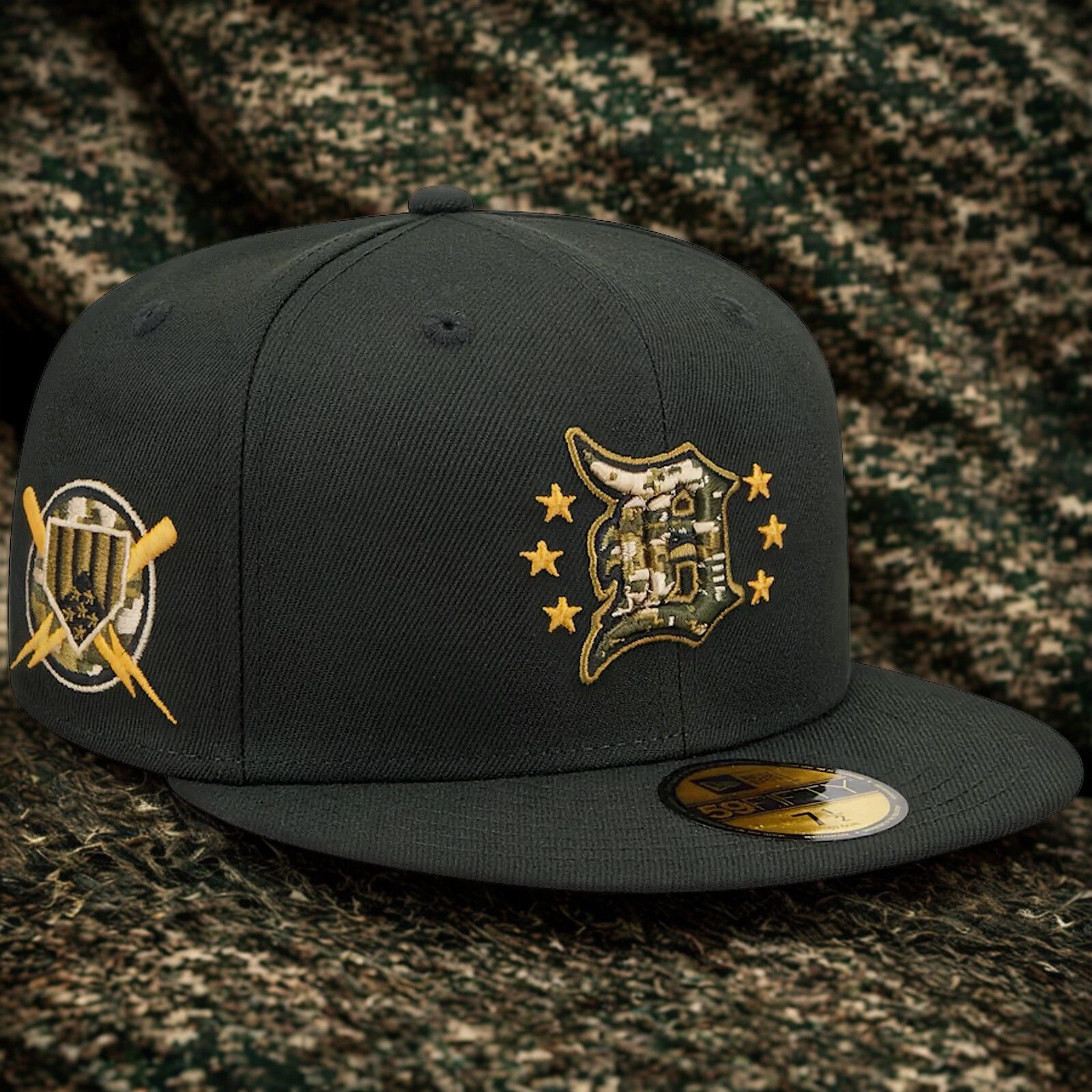 New Era Detroit Tigers New Era Armed Forces Day Camo Hat 6 7/8 MLB Size ONE SIZE - 10 Thumbnail
