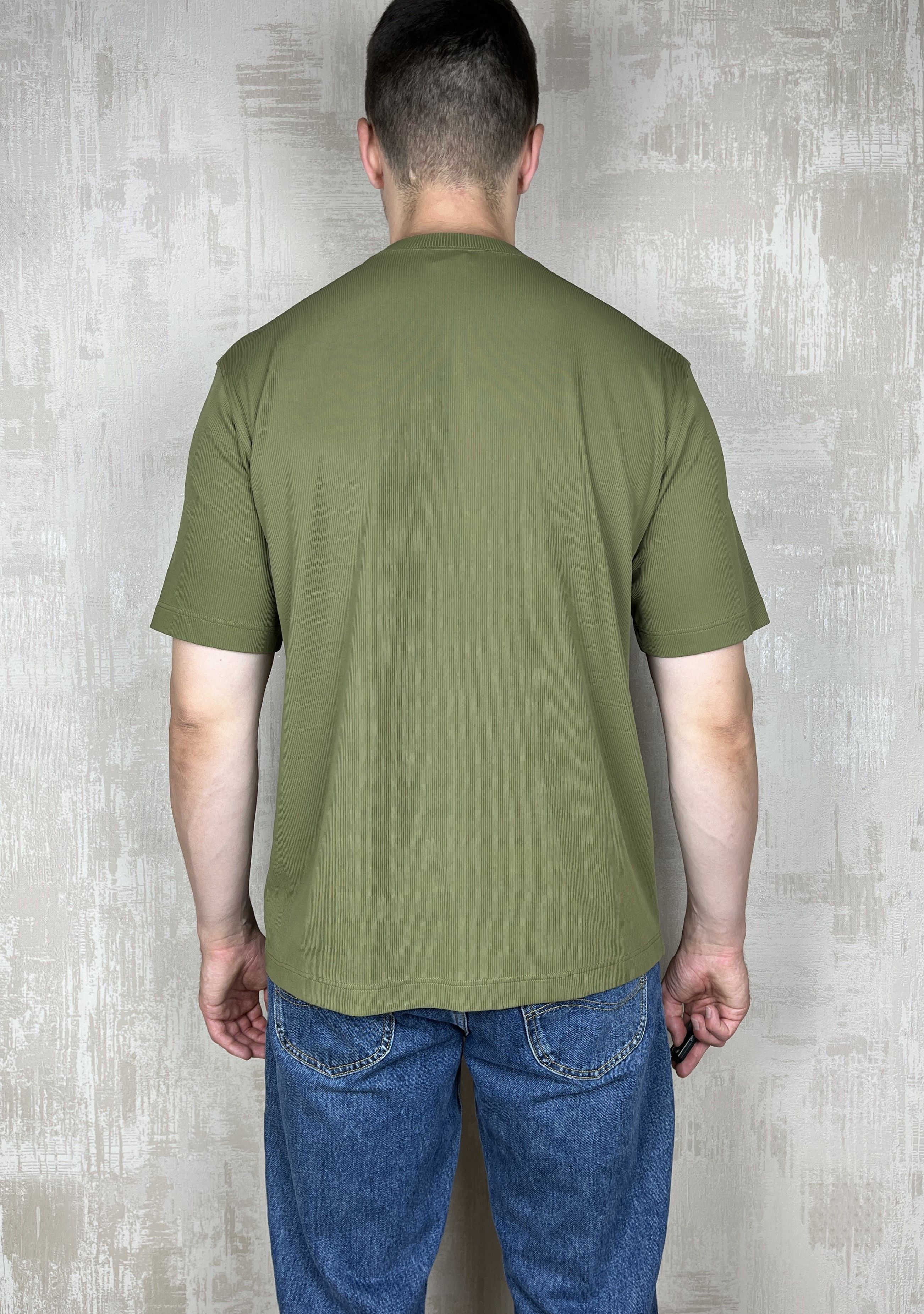 Vintage Mando di Marco Ribbed Viscose T-shirt Size 50 fits to M-L Size US M / EU 48-50 / 2 - 11 Thumbnail