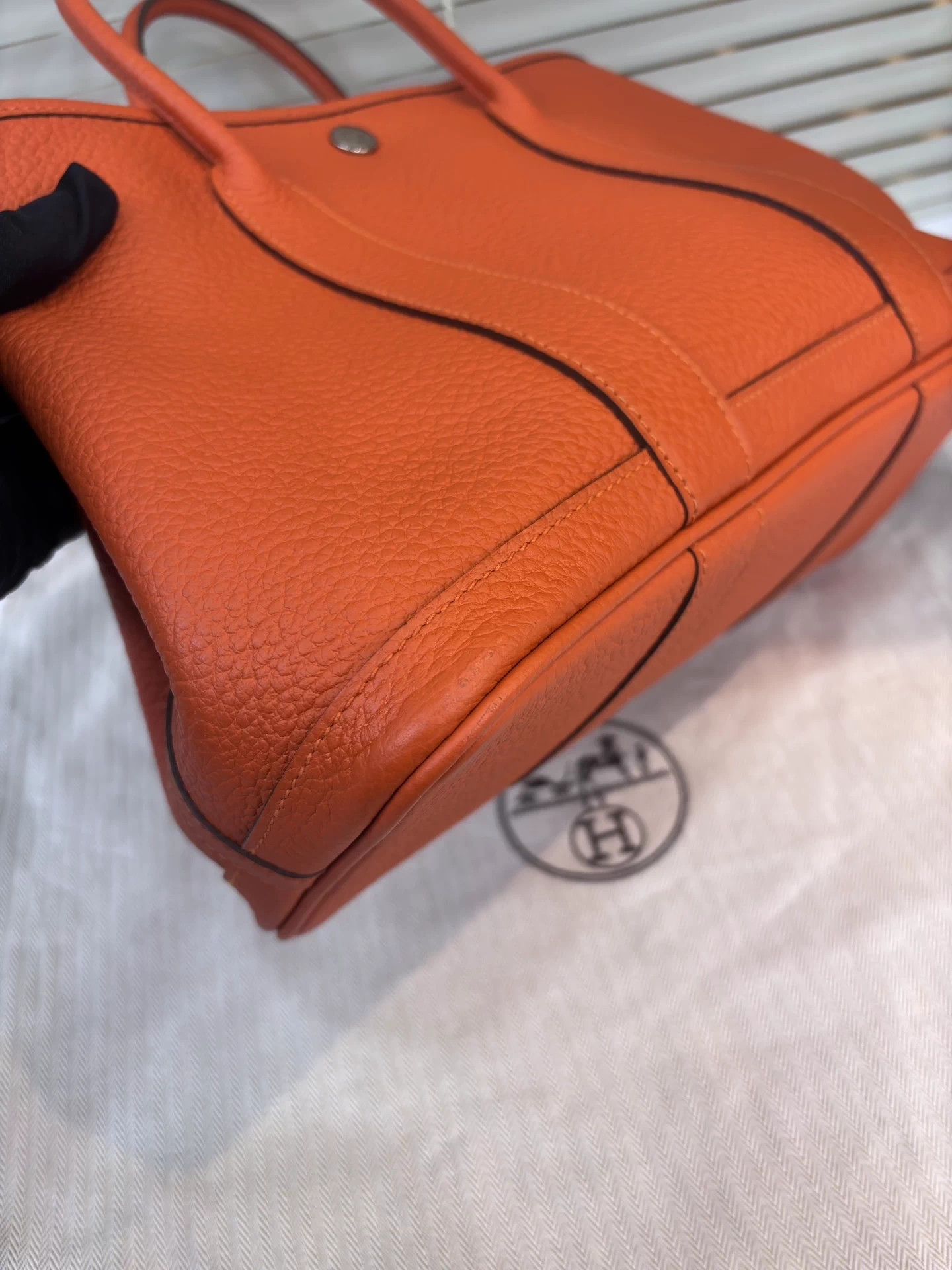 Hermes Hermes Garden Party 30 Orange 96 New Shoulder Bag Size ONE SIZE - 7 Thumbnail