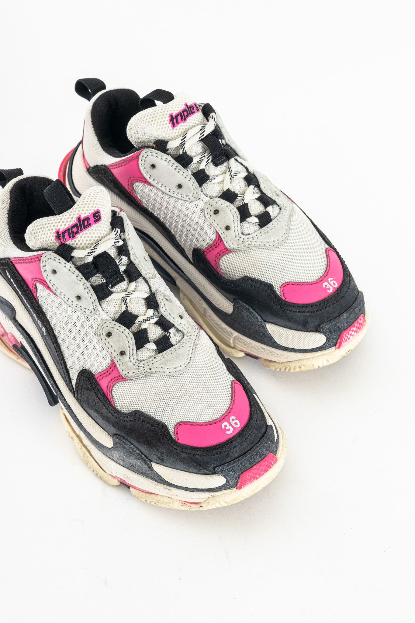 Balenciaga Balenciaga Triple S Chunky Low-Top Sneakers Size US 6 / IT 36 - 6 Thumbnail