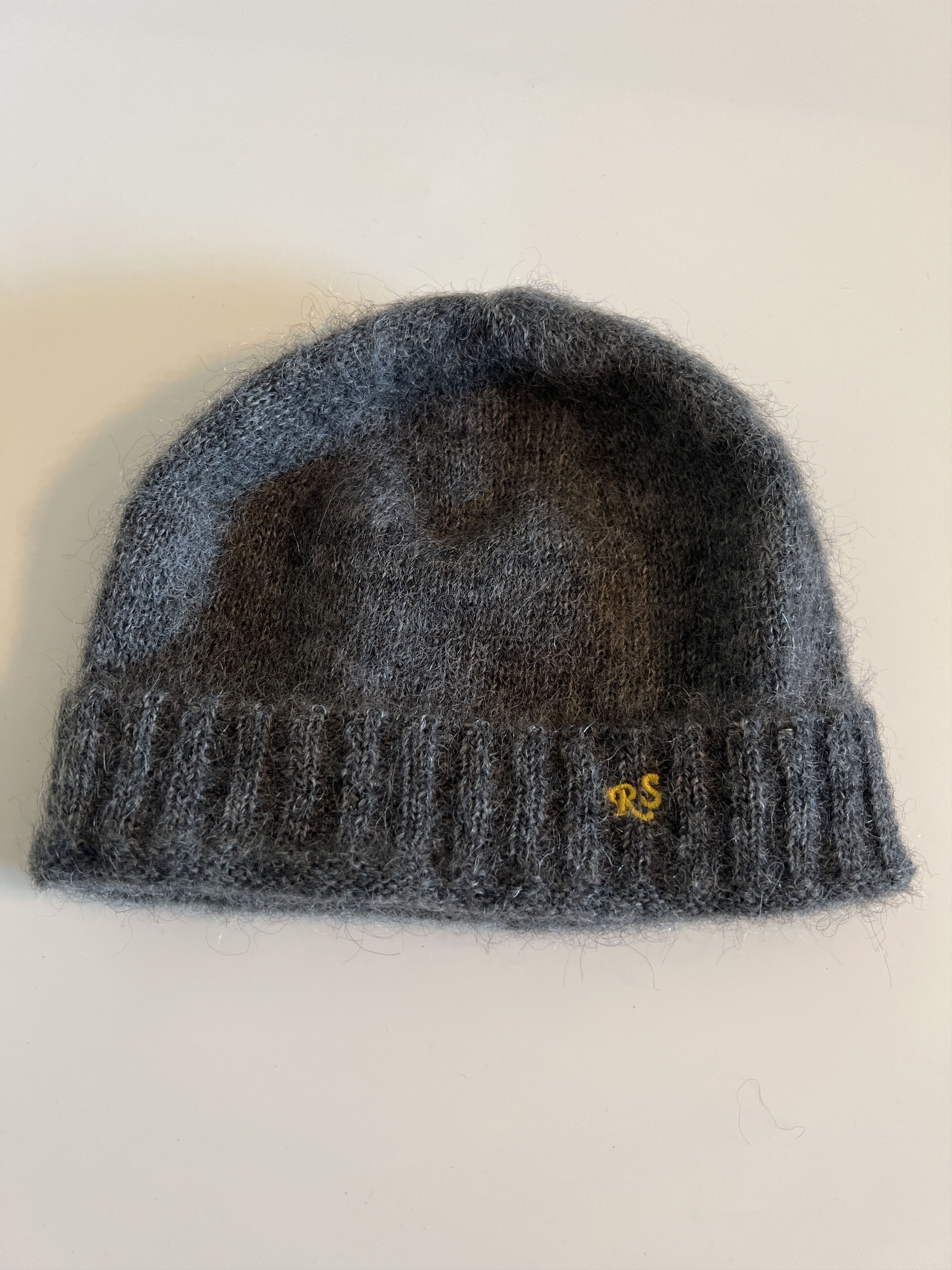 Raf Simons grey mohair hat with tags