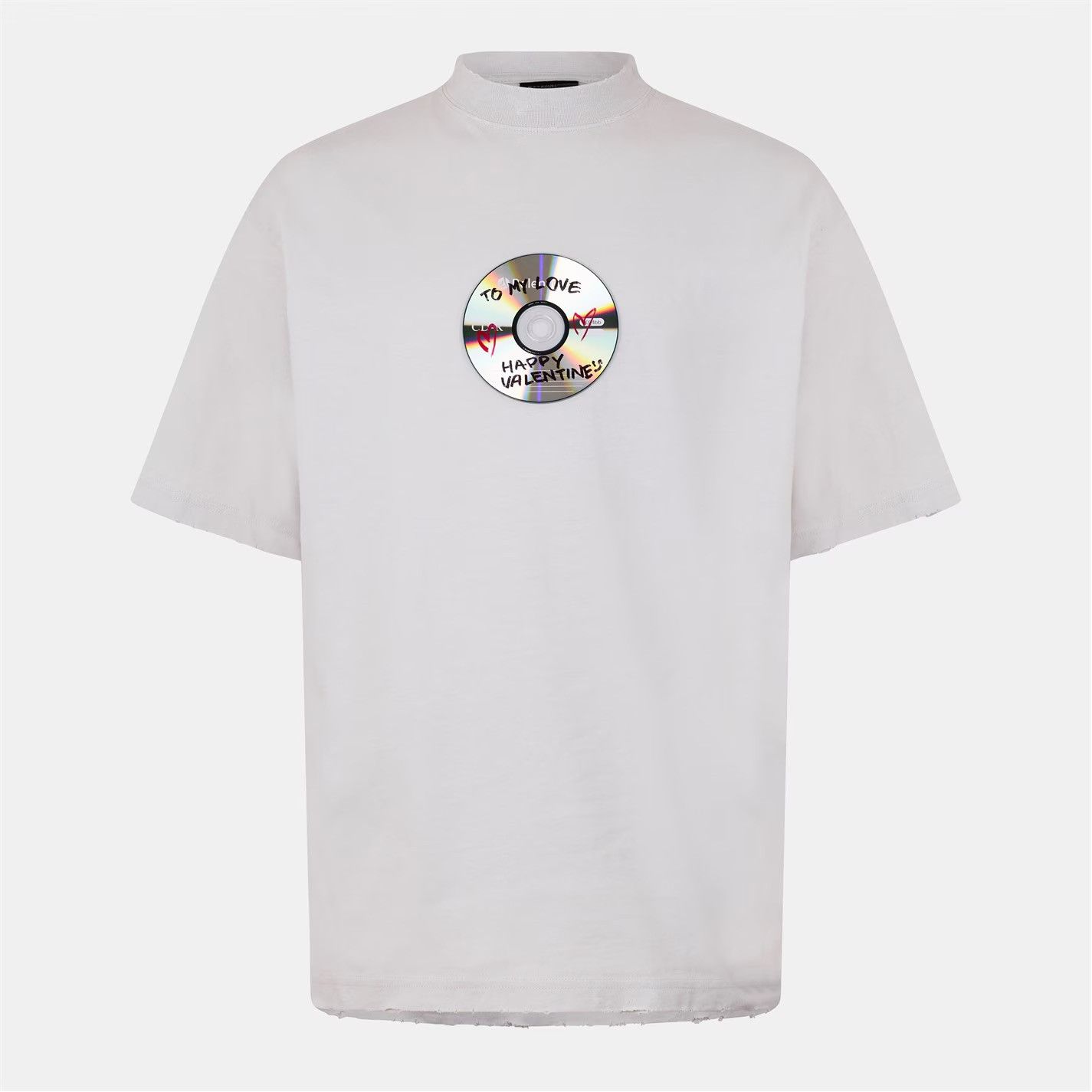 Balenciaga BALENCIAGA Happy Valentines T-Shirt Size US XXS / EU 40 - 1 Thumbnail
