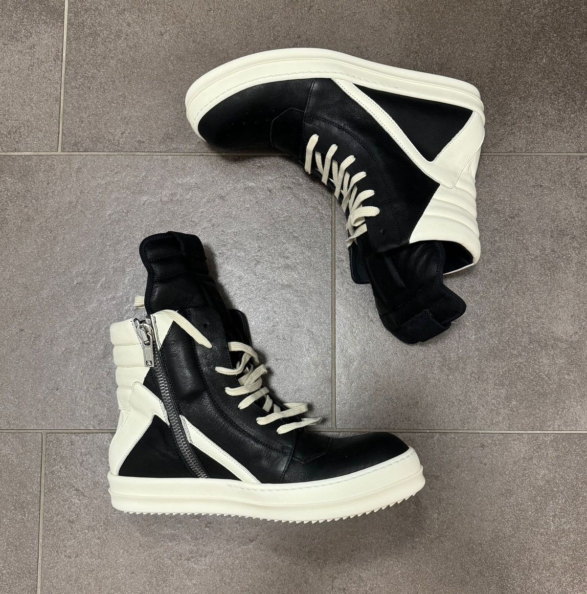 Rick Owens Rick Owens Mainline OG Geobaskets Sz.43 Size US 10 / EU 43 - 1 Thumbnail