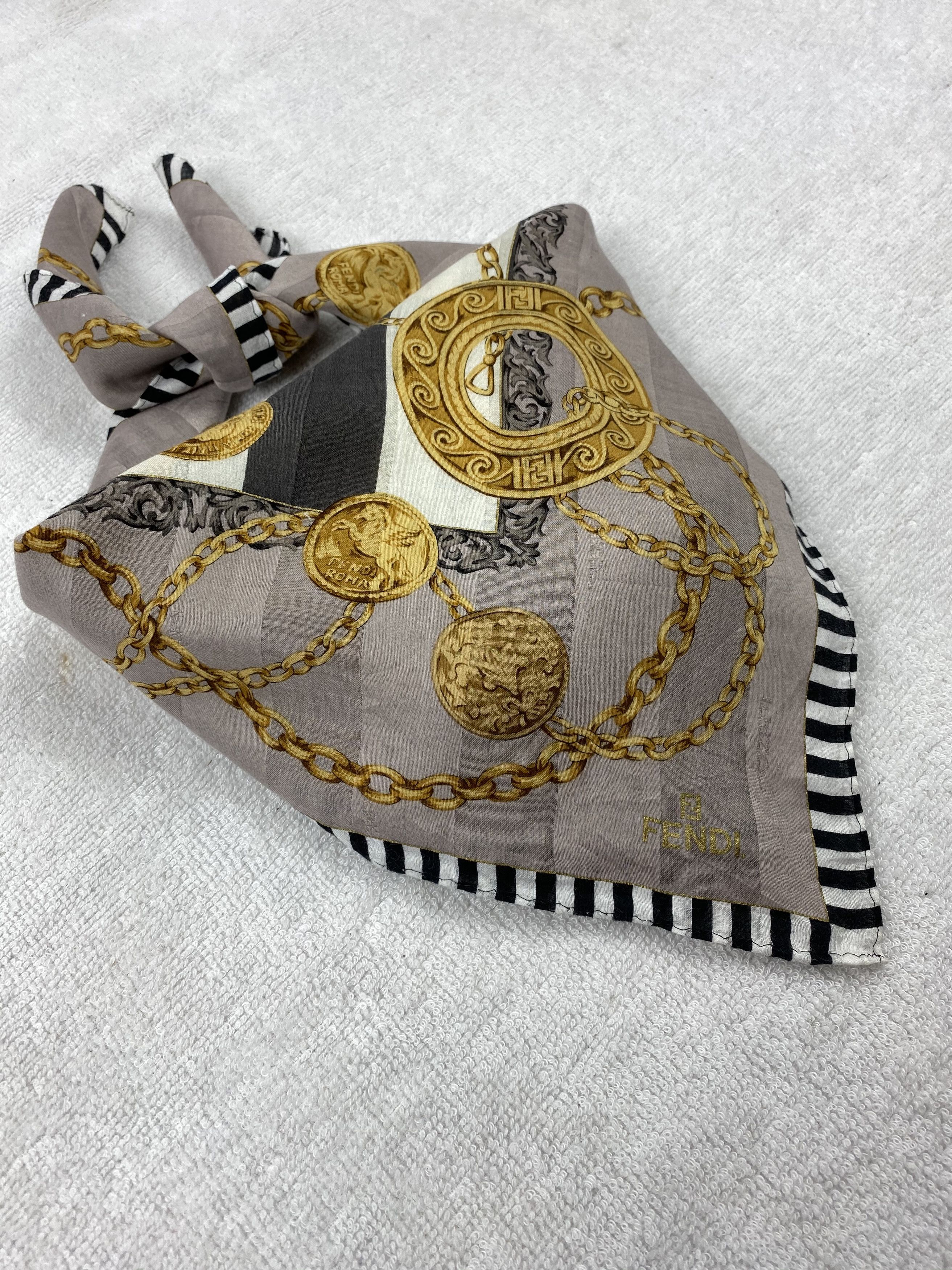 Vintage Fendi Handkerchief / Bandana / Neckerchief A041 Size ONE SIZE - 2 Thumbnail
