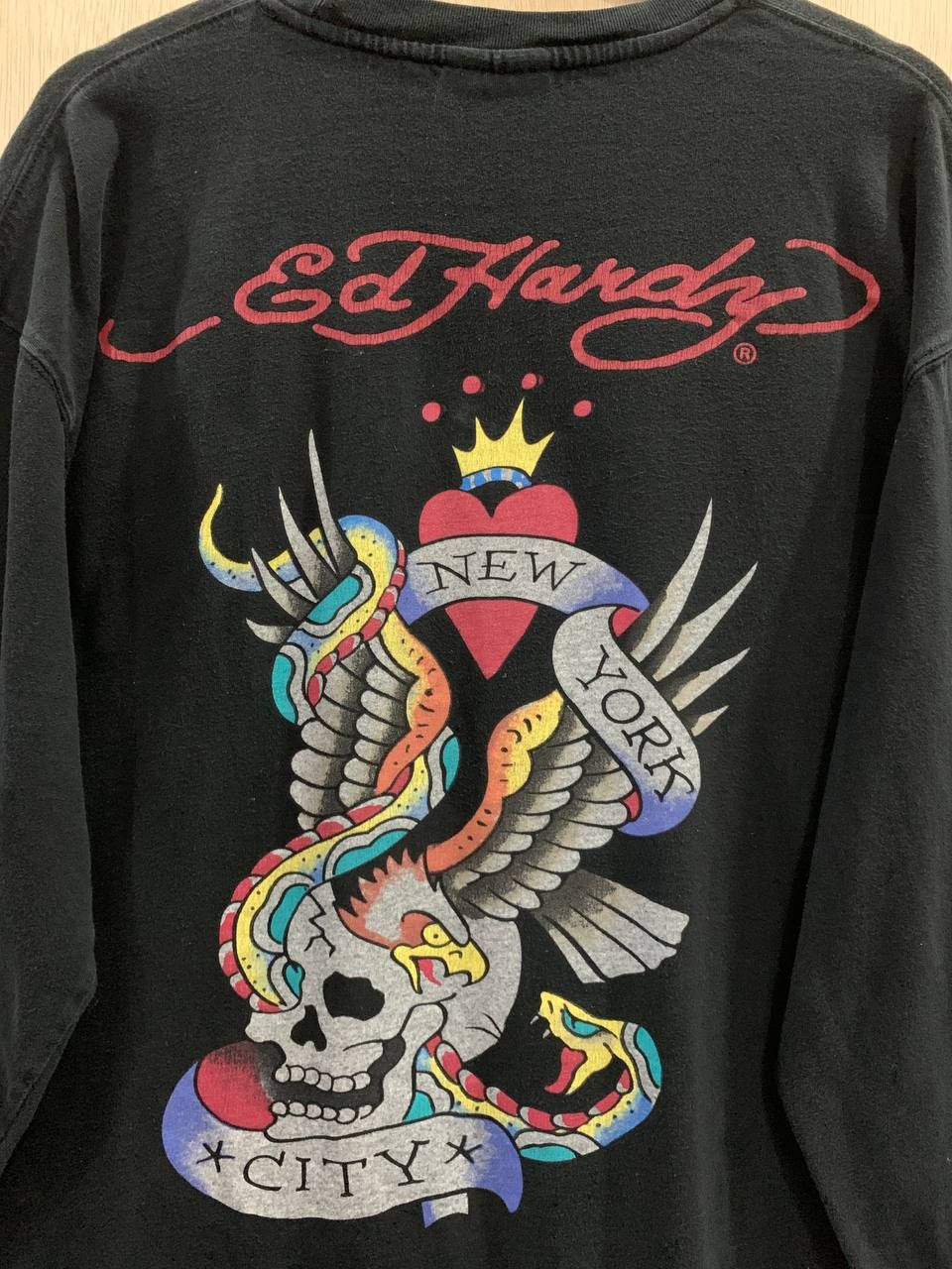 Ed Hardy Vintage Y2K Ed Hardy Skull NYC Design Tee Size US XXL / EU 58 / 5 - 4 Thumbnail