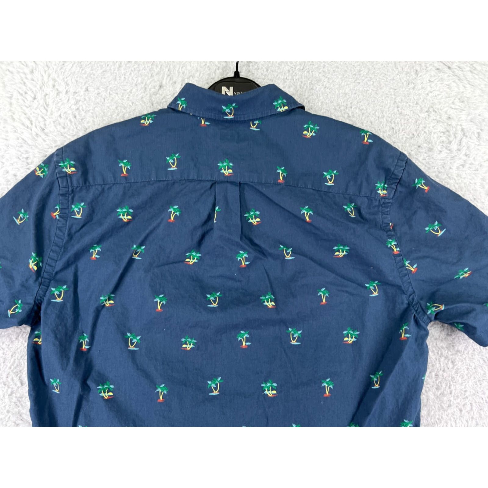 Gap Gap Button-Up Shirt Mens Medium Blue Palm Tree All Over Print AOP 100% Cotton Casual Workwear Col Size US M / EU 48-50 / 2 - 7 Thumbnail