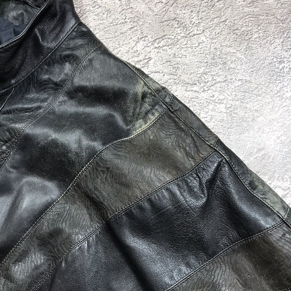Genuine Leather Vintage 90s Black Leather Bomber Jacket Streetwear Y2K L Size US L / EU 52-54 / 3 - 7 Thumbnail
