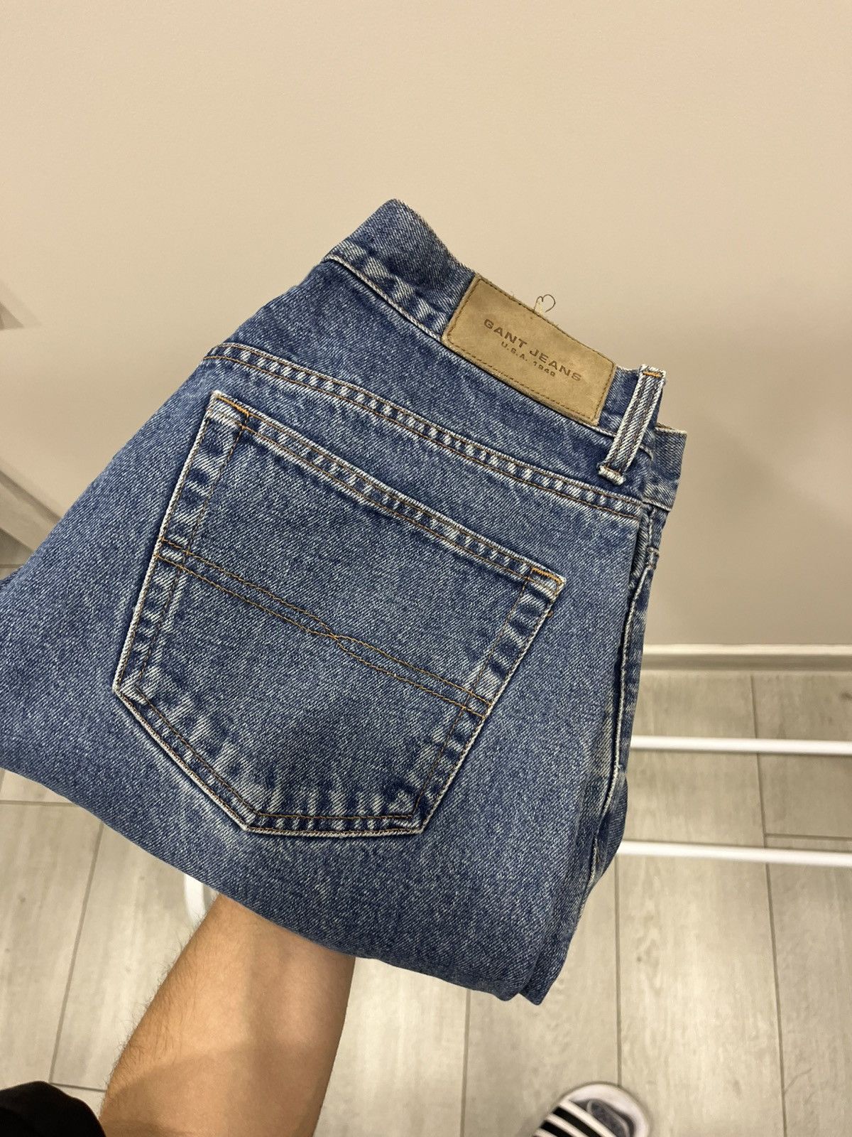 Gant Vintage GANT Jeans Straight Made in Italy Regular Fit Navy Size US 36 / EU 52 - 10 Thumbnail