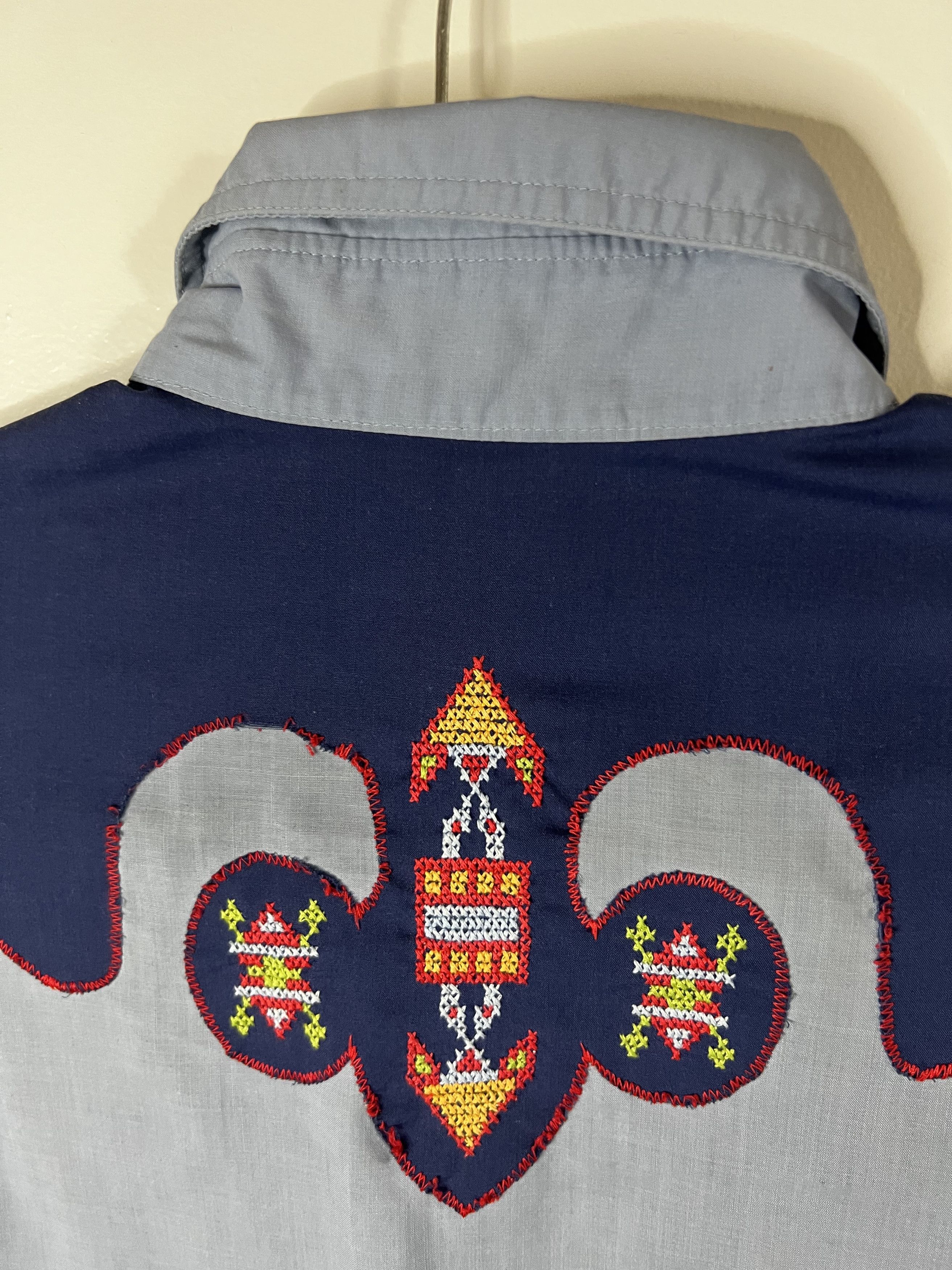 Other × Vintage Vintage Western Native American Pattern Pearl Snap Button Up Size US XL / EU 56 / 4 - 11 Thumbnail