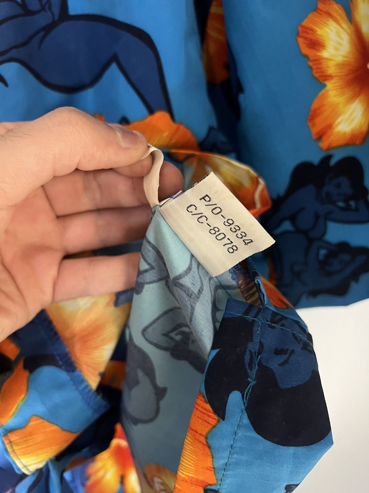 Hot Model Sex × Vintage VERY RARE HAWAII SEXY HOT BABY FLOWERS DESIGNER SHIRT 90s Size US L / EU 52-54 / 3 - 6 Thumbnail